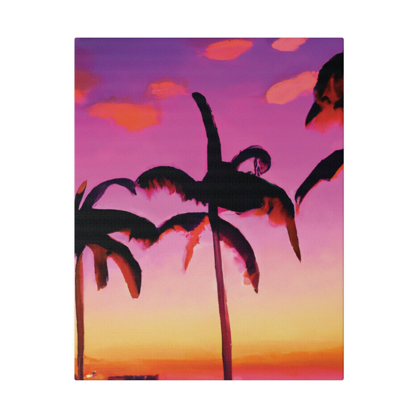 5426A - Miami Beach Sunset Painting Print | Miami | Beach | Sunset | Poster | Home Decor | Wall Art | Canvas