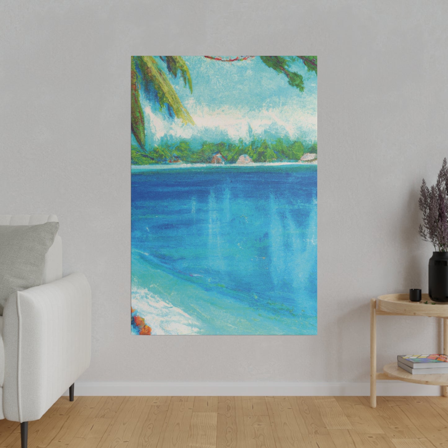 3198N - Bahamas Ocean Painting Print | Bahamas | Ocean | Beach | Poster | Home Decor | Wall Art | Canvas