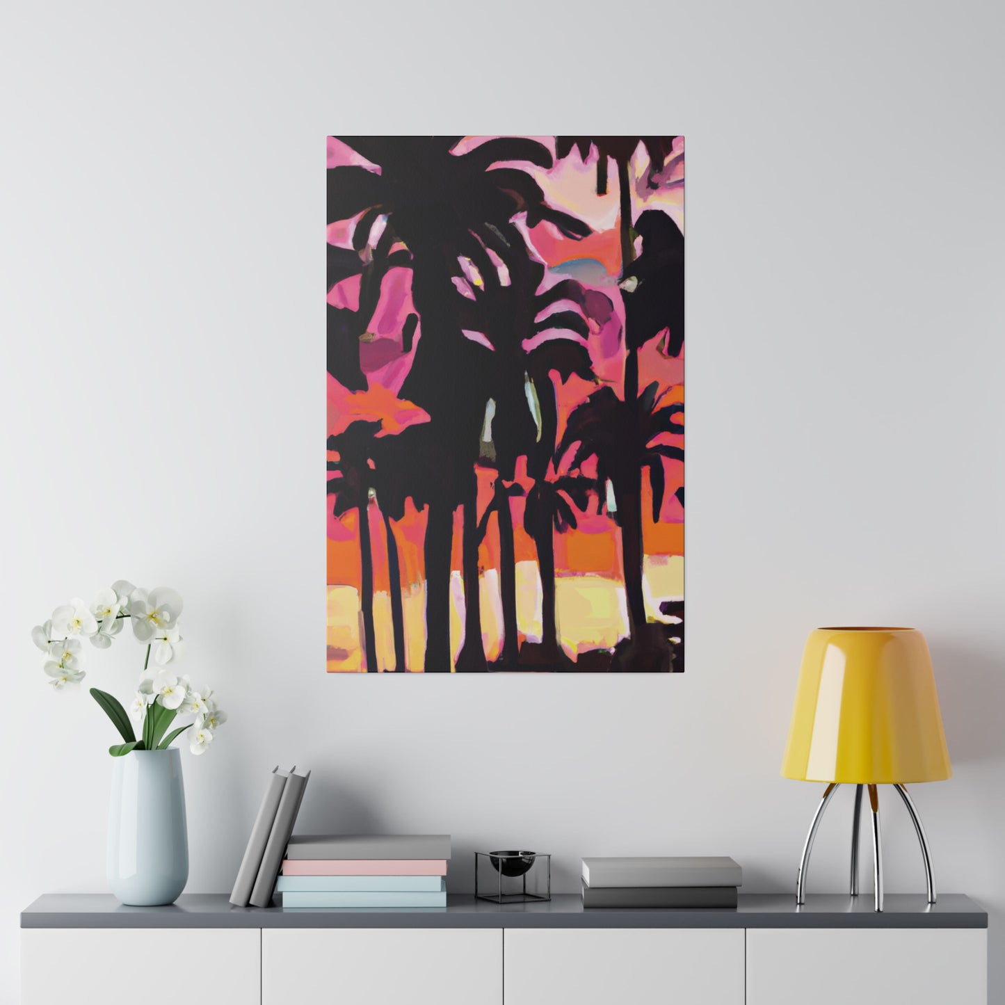 8741N - Miami Beach Sunset Painting Print | Miami | Beach | Sunset | Poster | Home Decor | Wall Art | Canvas