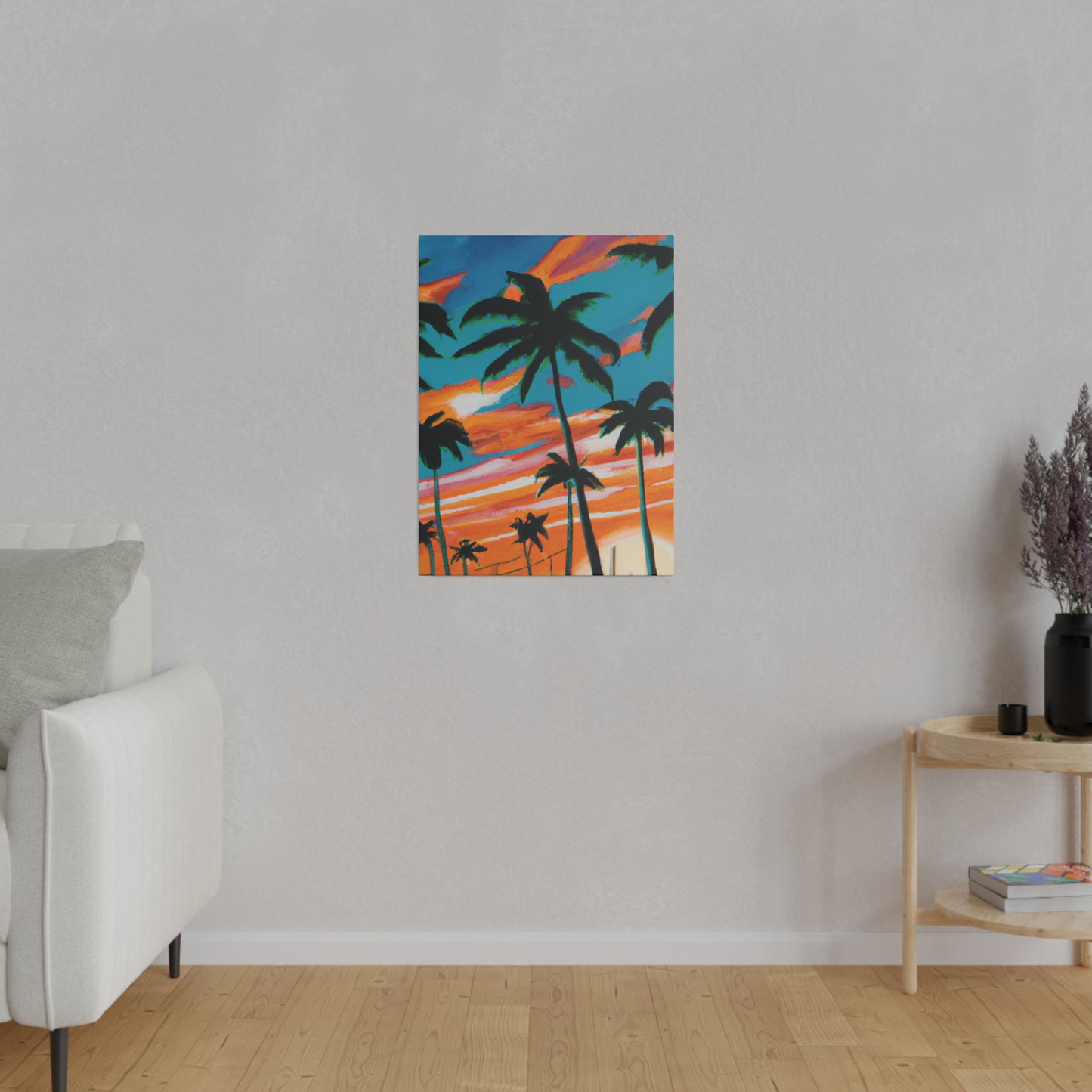 4895G - Miami Beach Sunset Painting Print | Miami | Beach | Sunset | Poster | Home Decor | Wall Art | Canvas