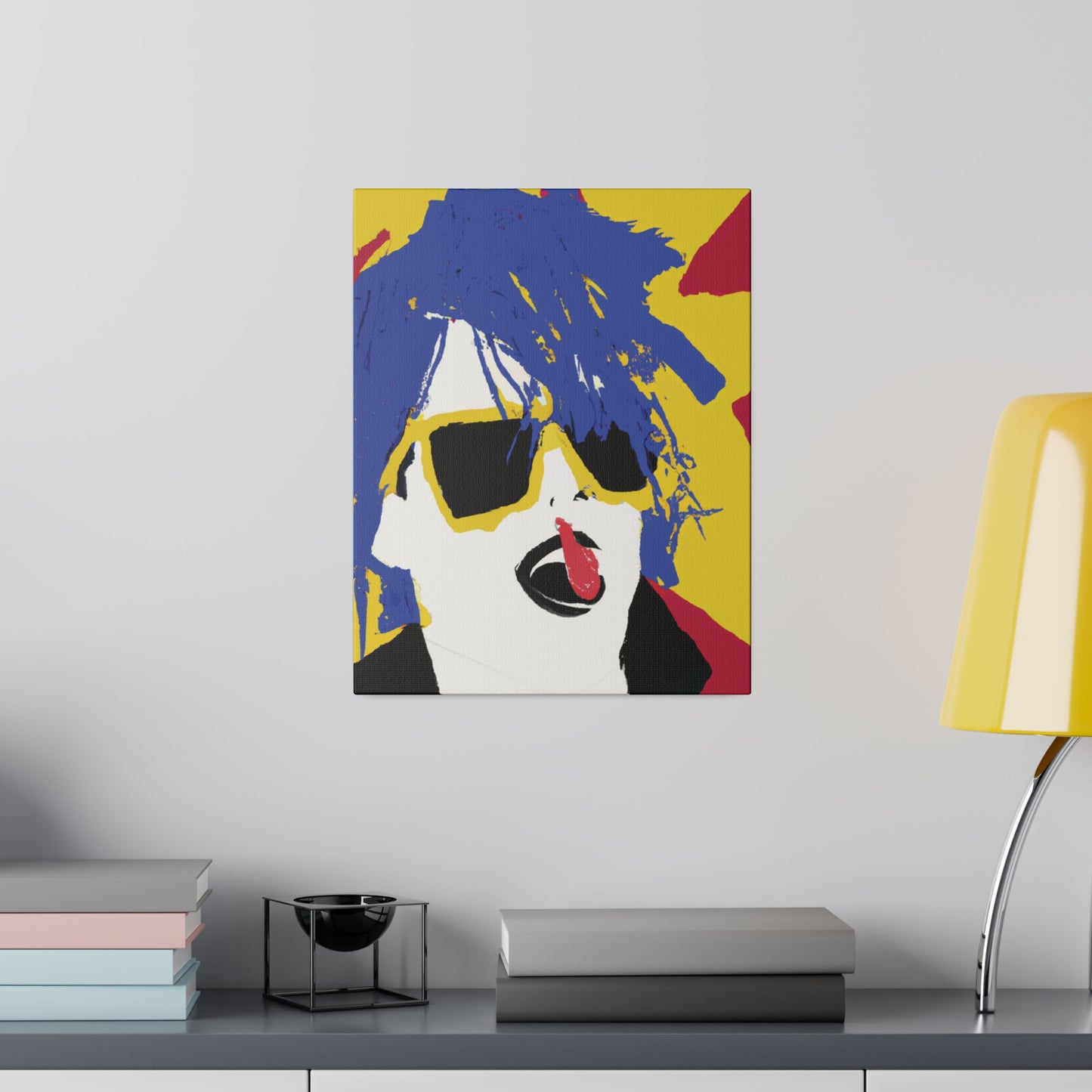 3157P - Rockstar Painting Print | Face | Abstract | Poster | Home Decor | Wall Art | Music Art | Canvas