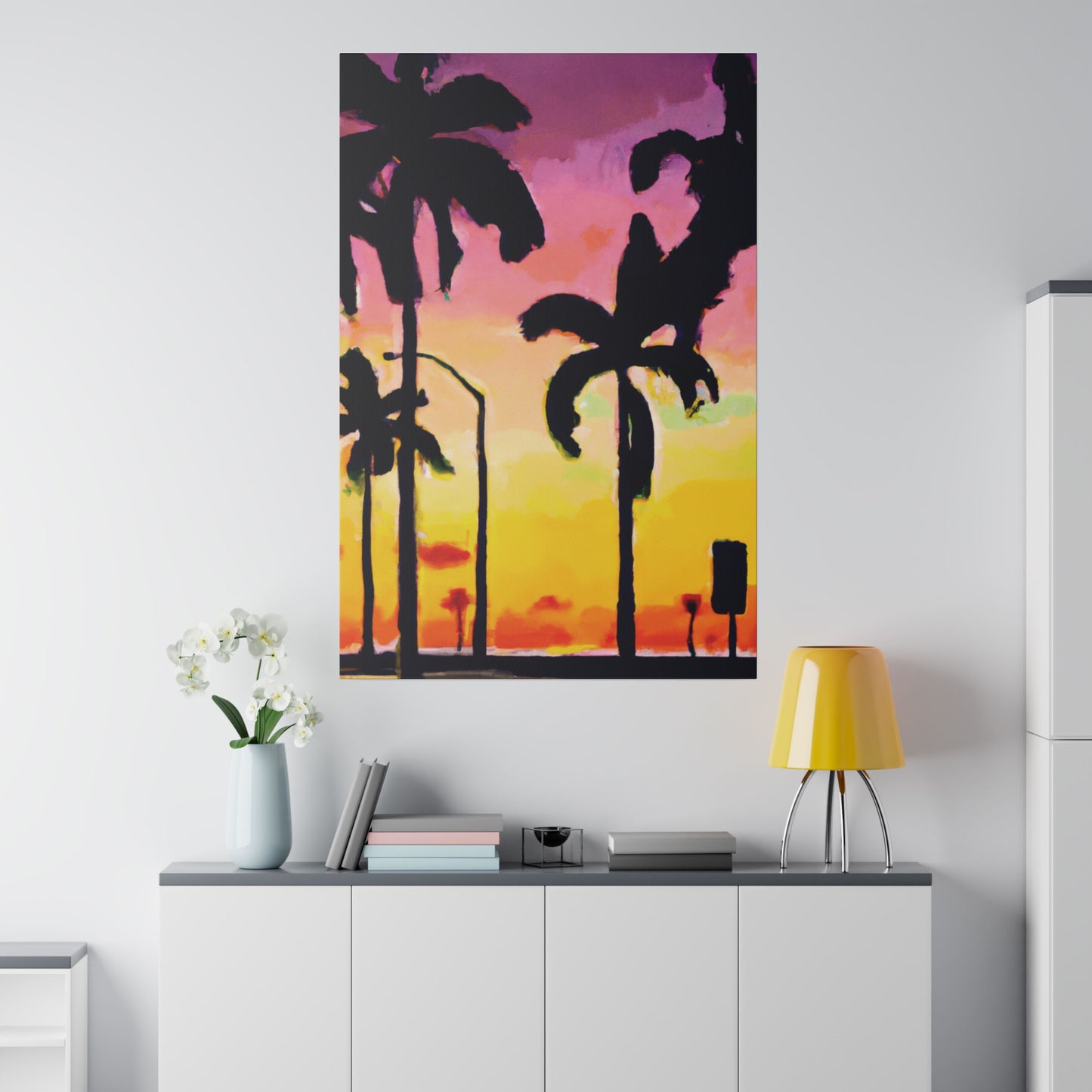 1792J - Miami Beach Sunset Painting Print | Miami | Beach | Sunset | Poster | Home Decor | Wall Art | Canvas