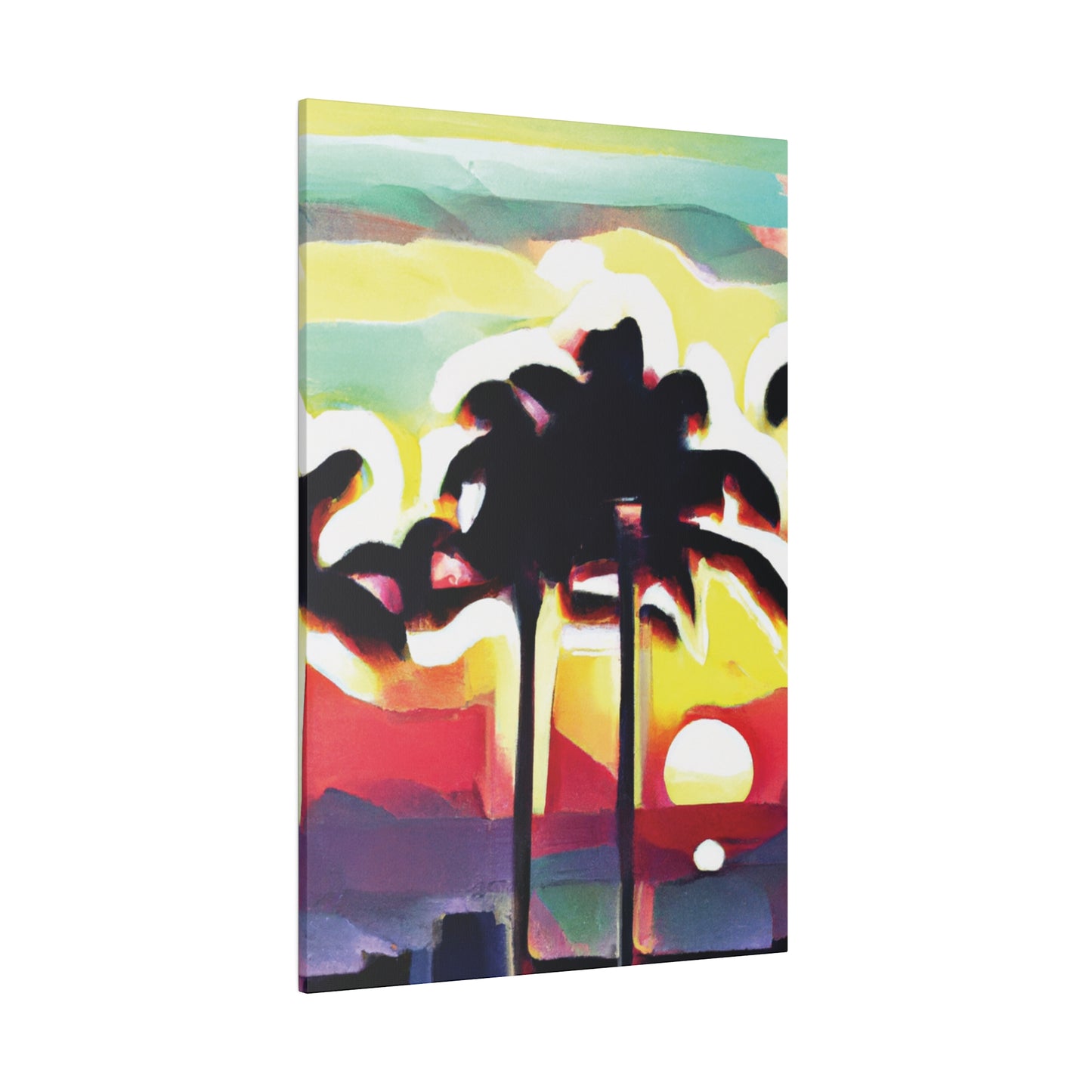 4134X - Miami Beach Sunset Painting Print | Miami | Beach | Sunset | Poster | Home Decor | Wall Art | Canvas