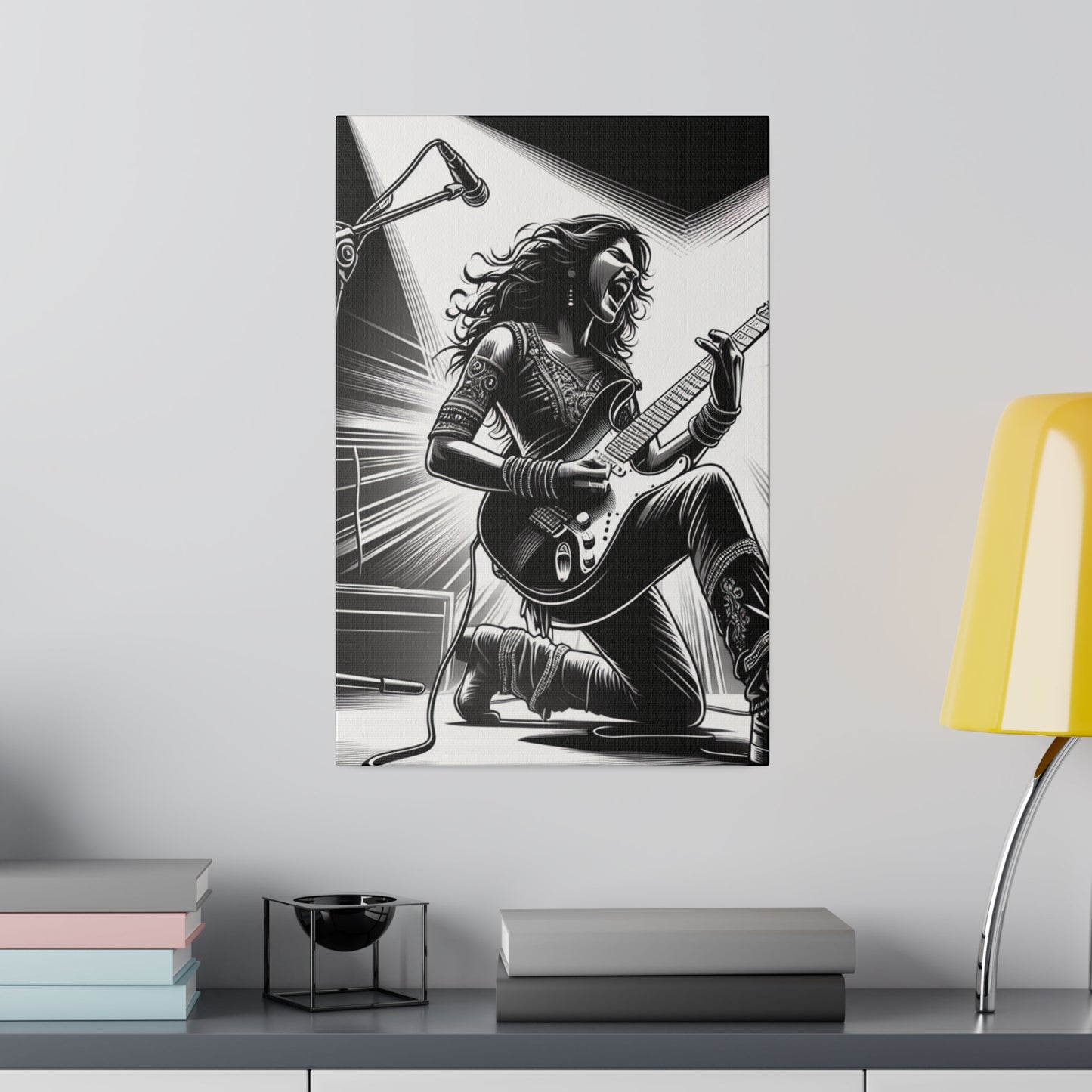 2674M - music art work, rockstar gifts, musician gift ideas, guitar art work, guitar artwork, guitar wall art canvas, playing guitar, decor