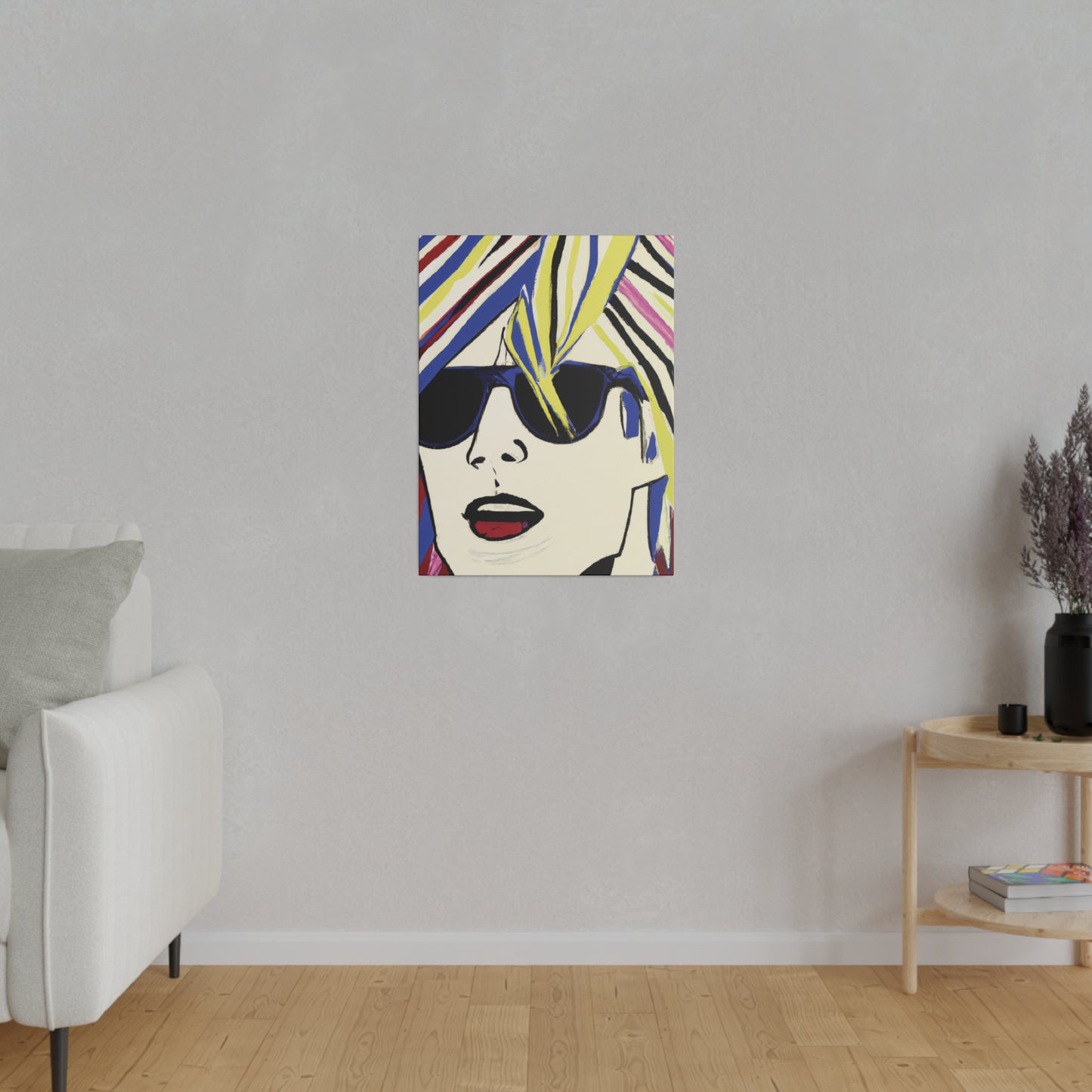 4789F - Rockstar Painting Print | Face | Abstract | Poster | Home Decor | Wall Art | Music Art | Canvas