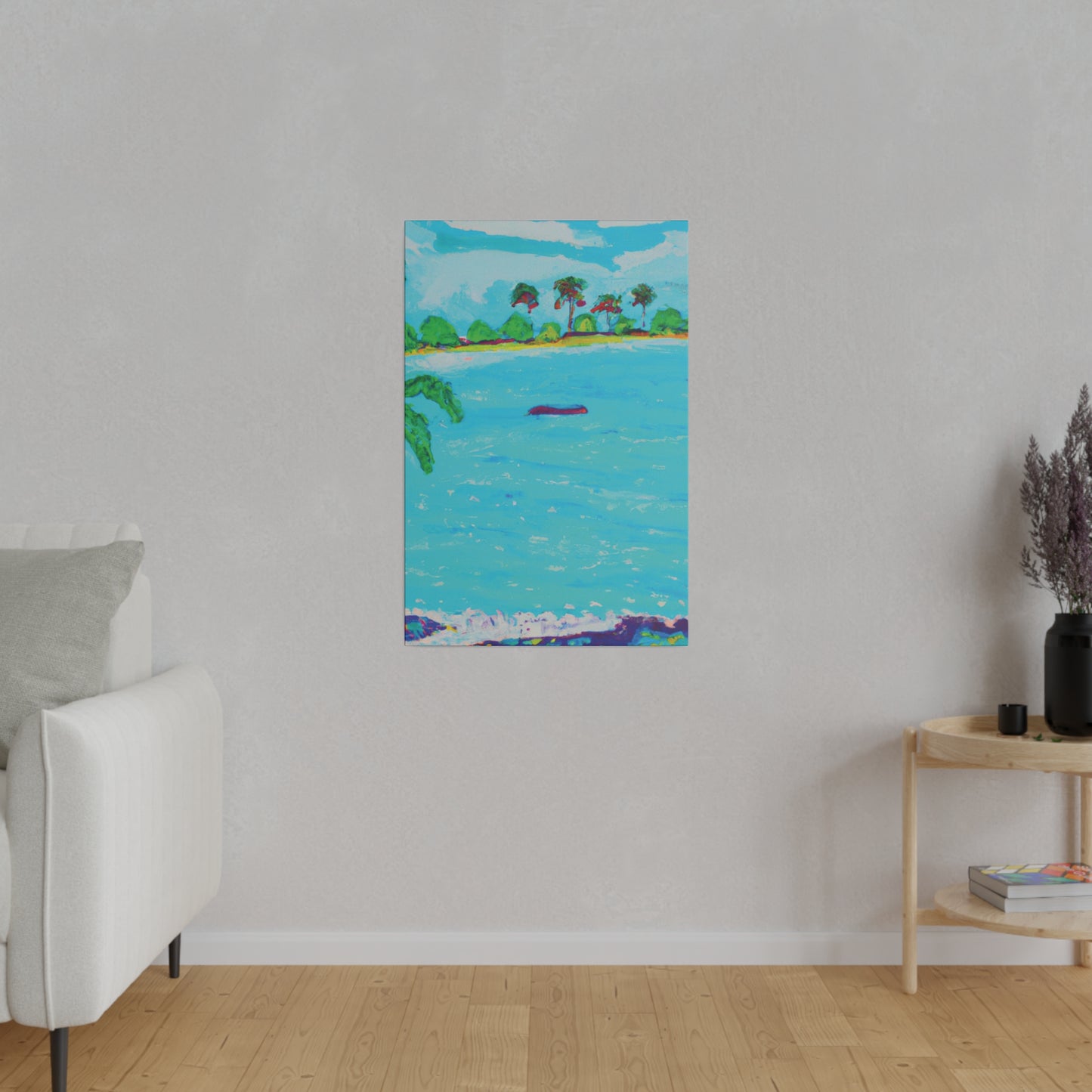 7481H - Bahamas Ocean Painting Print | Bahamas | Ocean | Beach | Poster | Home Decor | Wall Art | Canvas