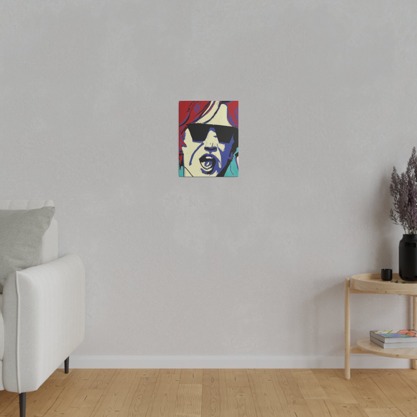 3245Z - Rockstar Painting Print | Face | Abstract | Poster | Home Decor | Wall Art | Music Art | Canvas