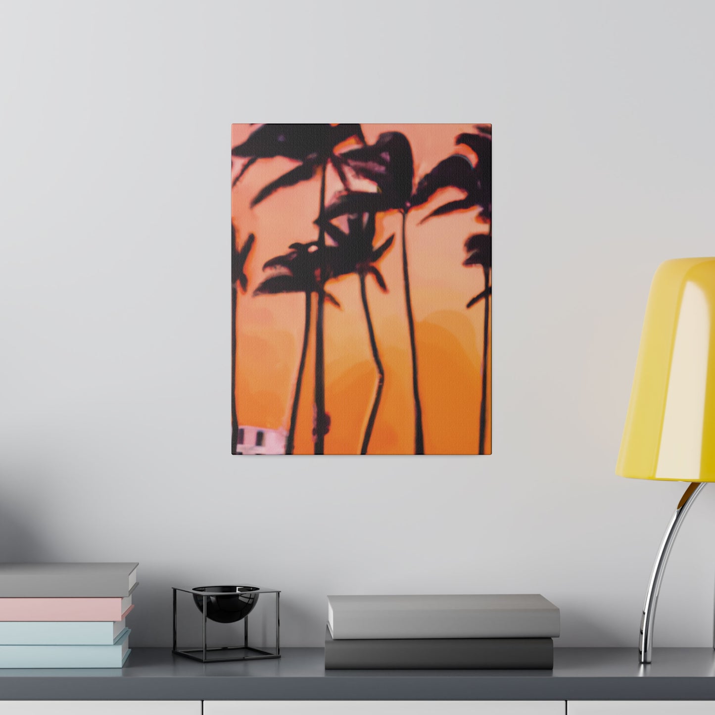 9837K - Miami Beach Sunset Painting Print | Miami | Beach | Sunset | Poster | Home Decor | Wall Art | Canvas