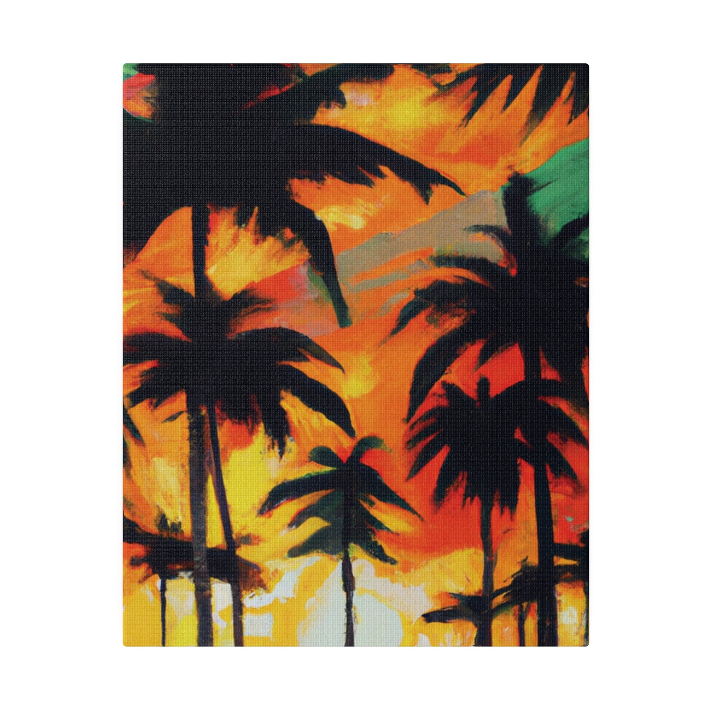 4567E - Miami Beach Sunset Painting Print | Miami | Beach | Sunset | Poster | Home Decor | Wall Art | Canvas