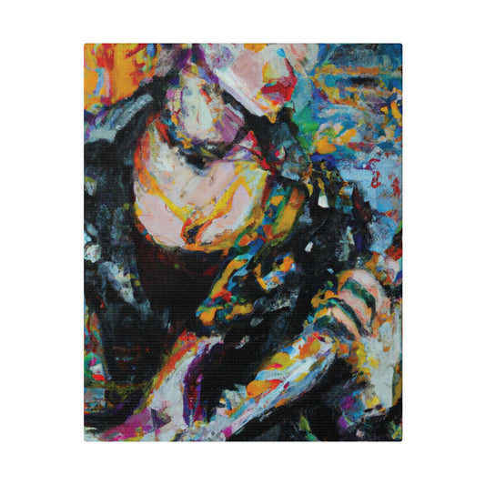 2106T - Rockstar Oil Painting Style Print | Poster | Home Decor | Wall Art | Music Art | Canvas