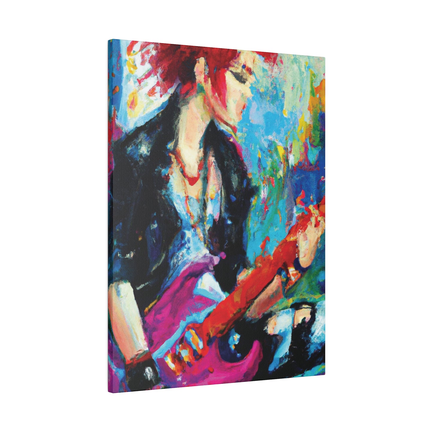 6476F - Rockstar Oil Painting Style Print | Poster | Home Decor | Wall Art | Music Art | Canvas