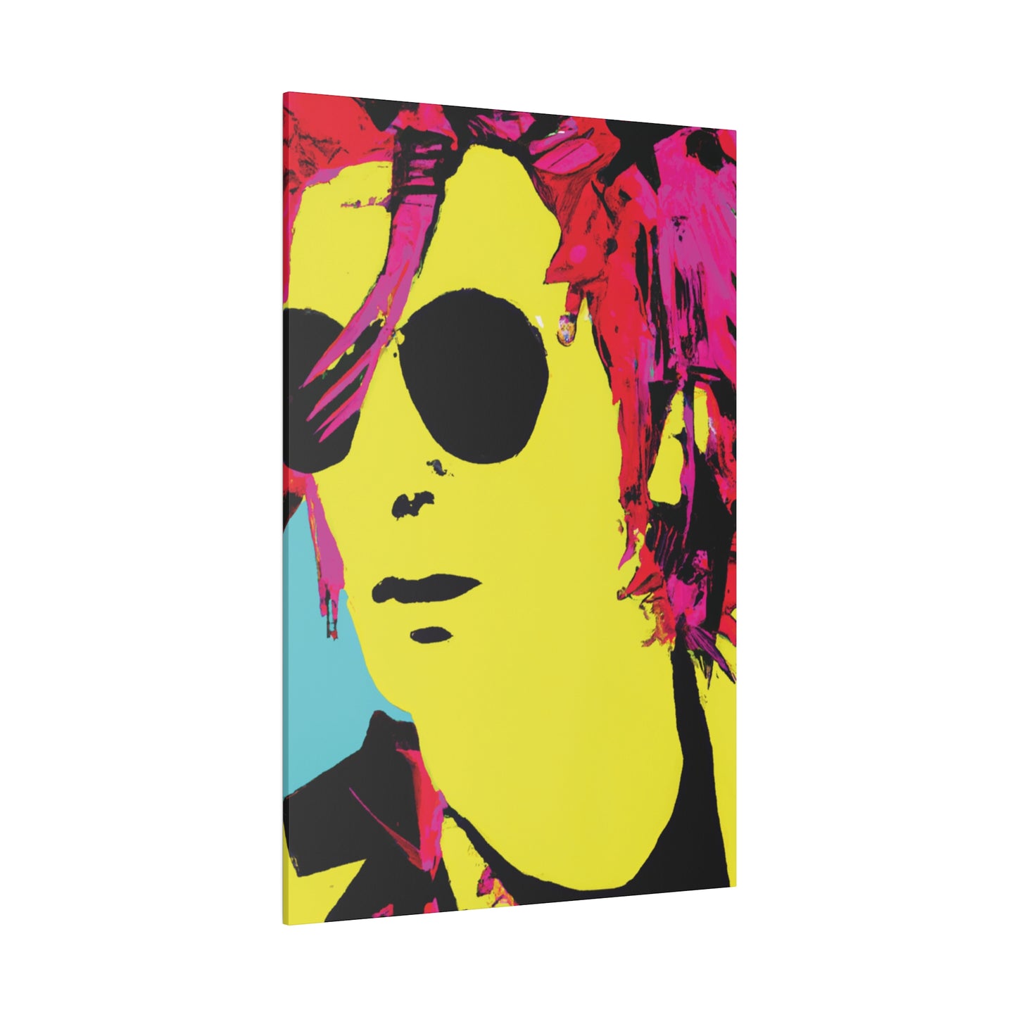 4543A - Rockstar Painting Print | Face | Abstract | Poster | Home Decor | Wall Art | Music Art | Canvas