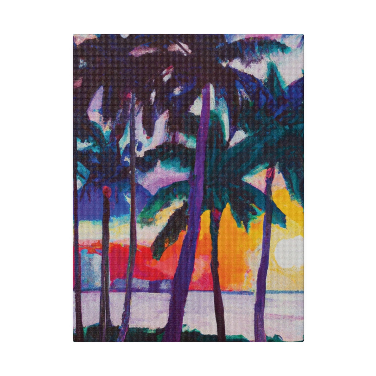 3259X - Miami Beach Sunset Painting Print | Miami | Beach | Sunset | Poster | Home Decor | Wall Art | Canvas