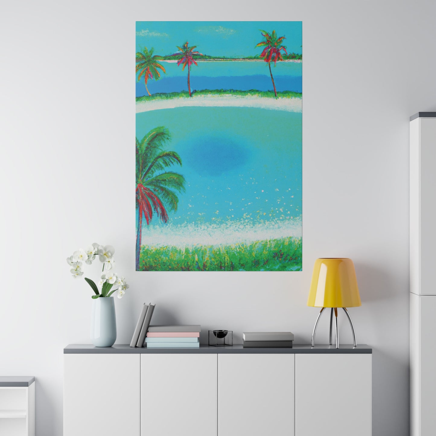 2198G - Bahamas Ocean Painting Print | Bahamas | Ocean | Beach | Poster | Home Decor | Wall Art | Canvas