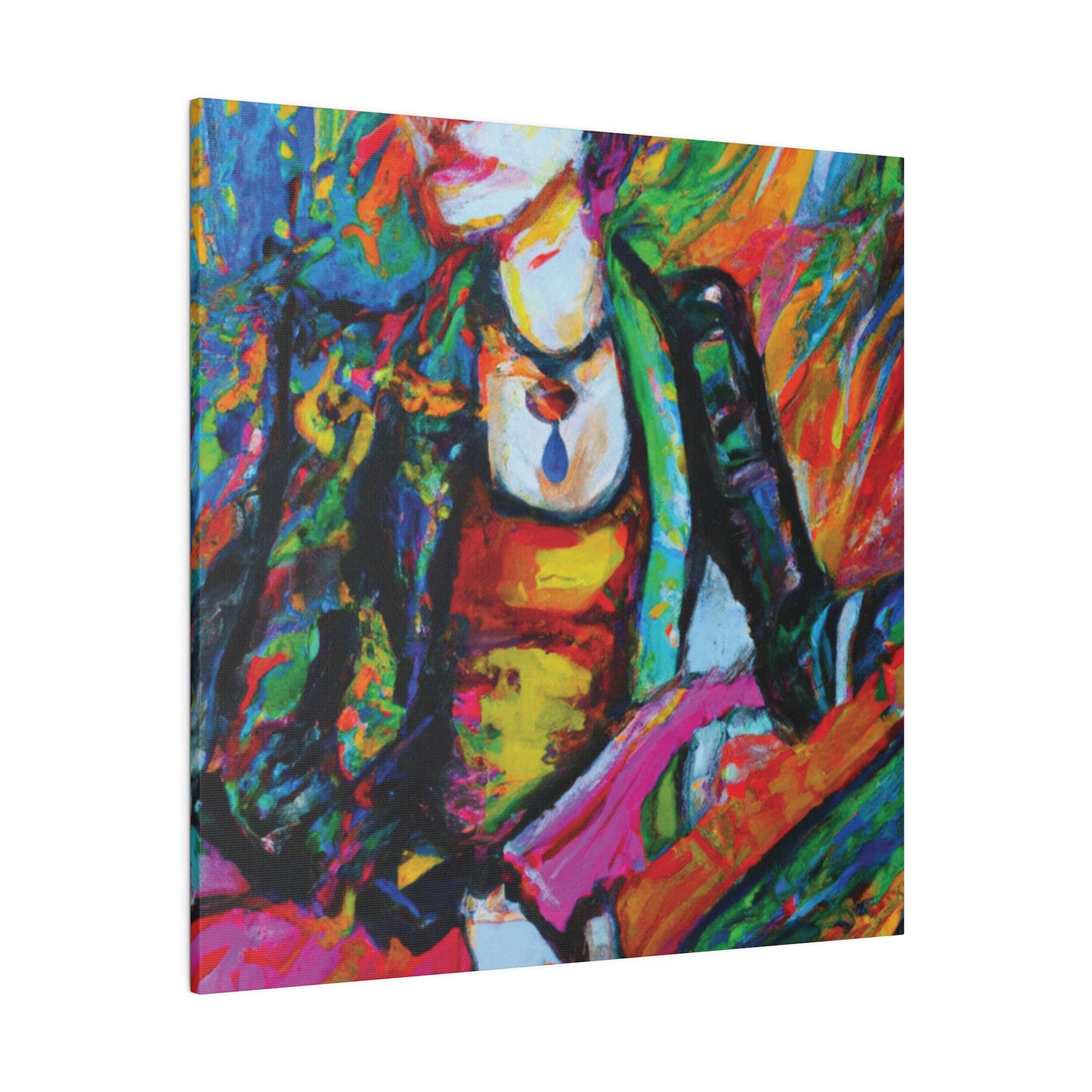 8293B - Rockstar Oil Painting Style Print | Poster | Home Decor | Wall Art | Music Art | Canvas