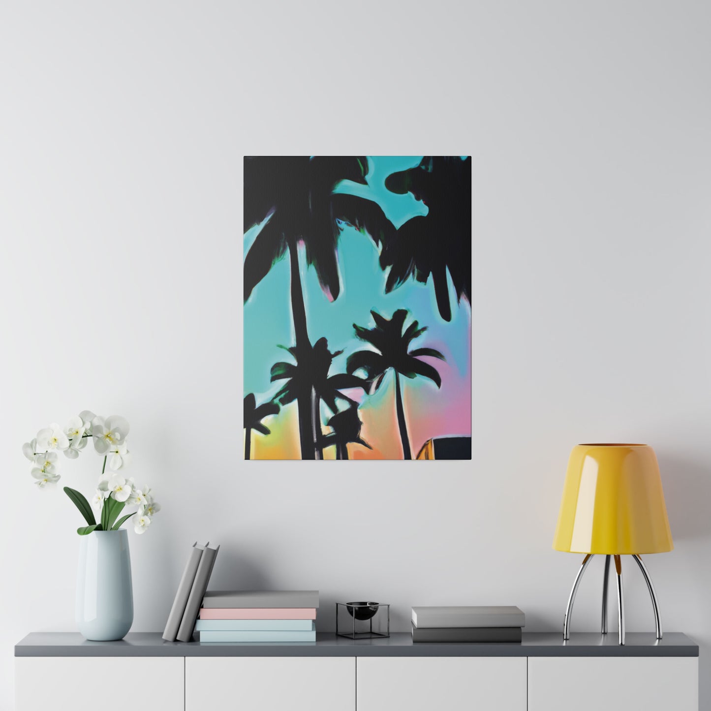 5491X - Miami Beach Sunset Painting Print | Miami | Beach | Sunset | Poster | Home Decor | Wall Art | Canvas