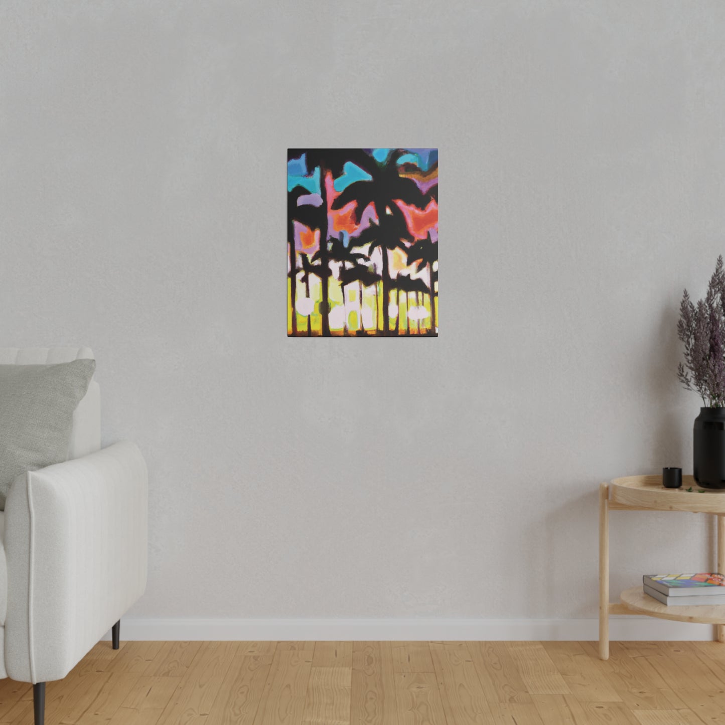 8596C - Miami Beach Sunset Painting Print | Miami | Beach | Sunset | Poster | Home Decor | Wall Art | Canvas