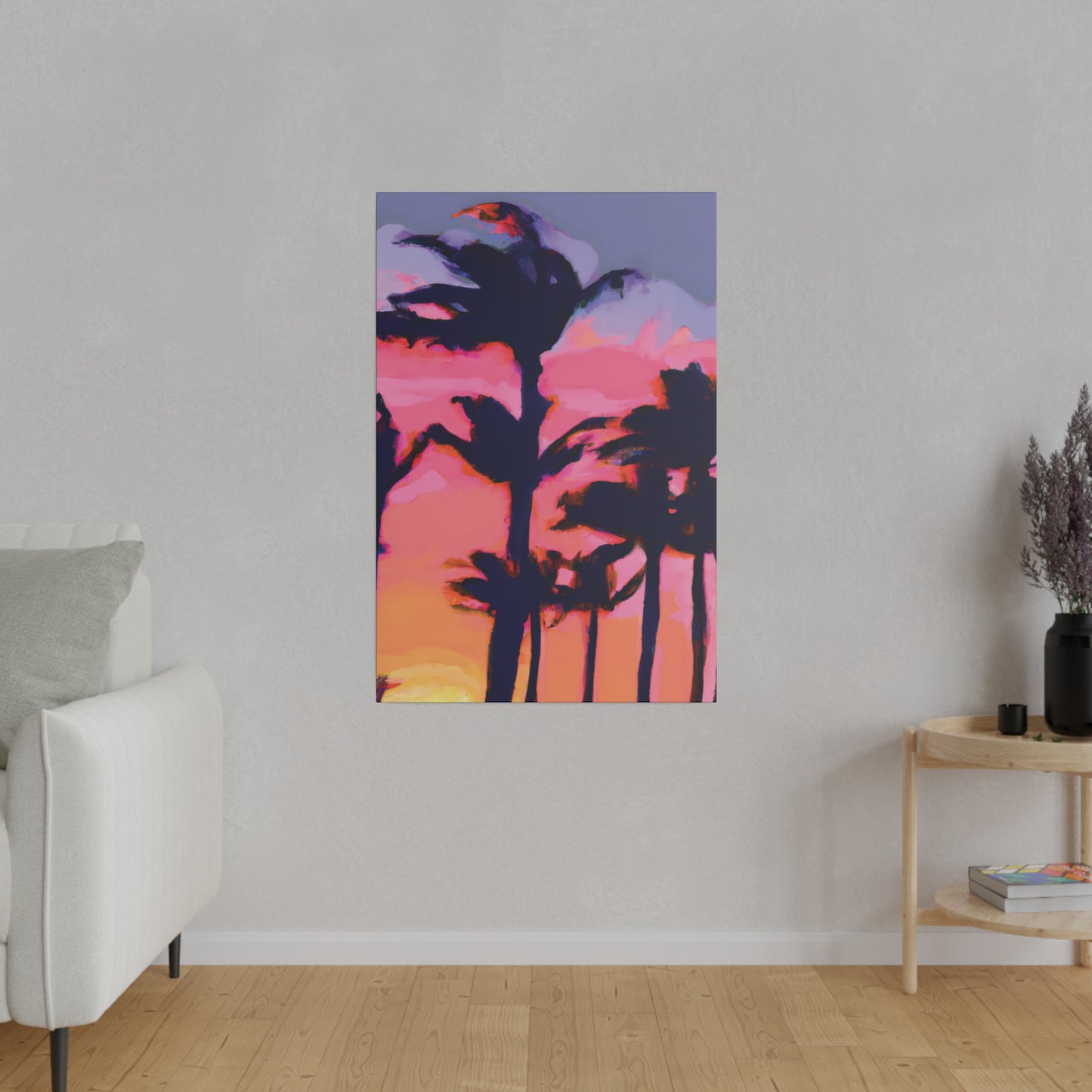 7993P - Miami Beach Sunset Painting Print | Miami | Beach | Sunset | Poster | Home Decor | Wall Art | Canvas