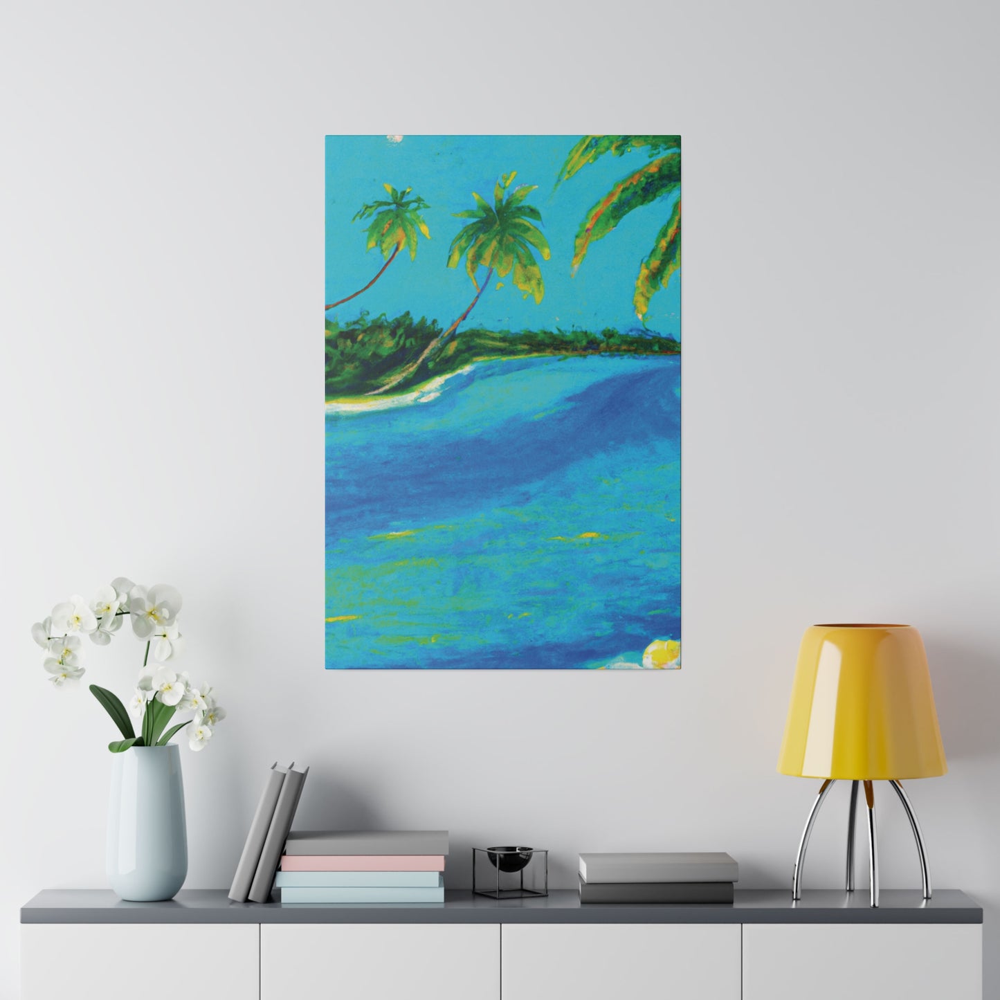 5491K - Bahamas Ocean Painting Print | Bahamas | Ocean | Beach | Poster | Home Decor | Wall Art | Canvas