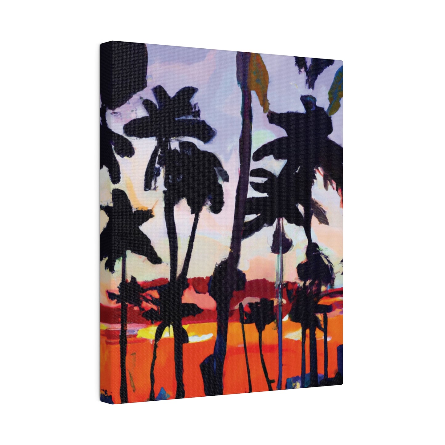 4161D - Miami Beach Sunset Painting Print | Miami | Beach | Sunset | Poster | Home Decor | Wall Art | Canvas