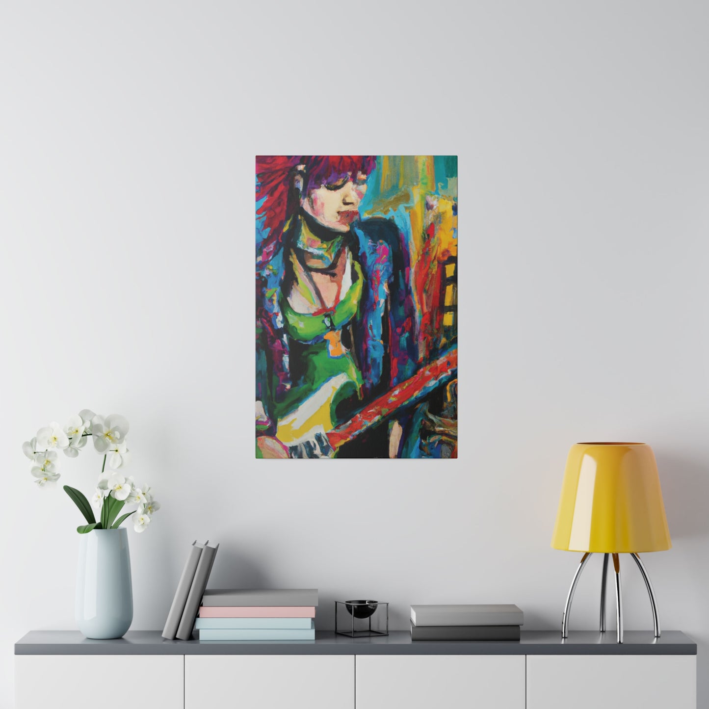 8561U - Rockstar Oil Painting Style Print | Poster | Home Decor | Wall Art | Music Art | Canvas