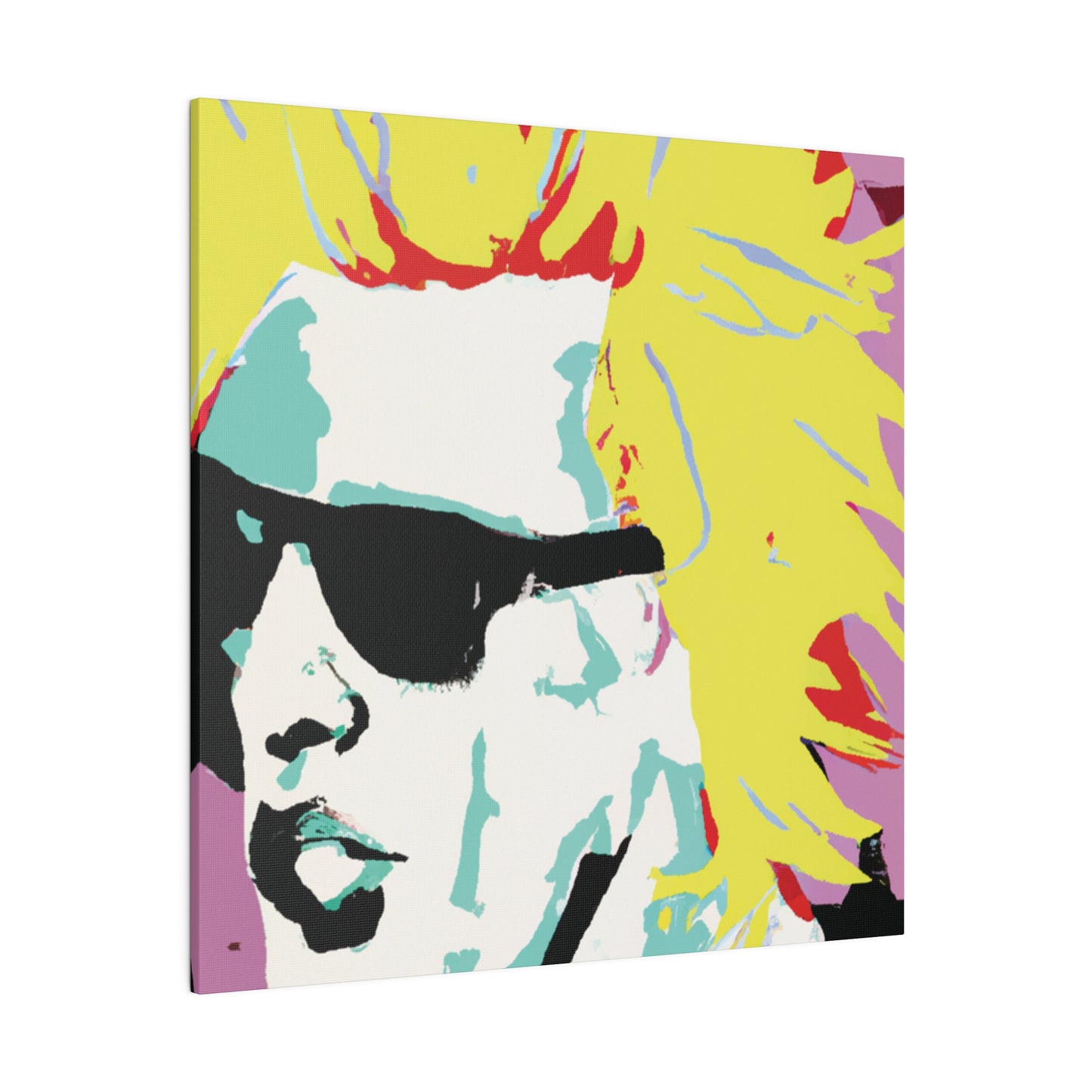 8282G - Rockstar Painting Print | Face | Abstract | Poster | Home Decor | Wall Art | Music Art | Canvas