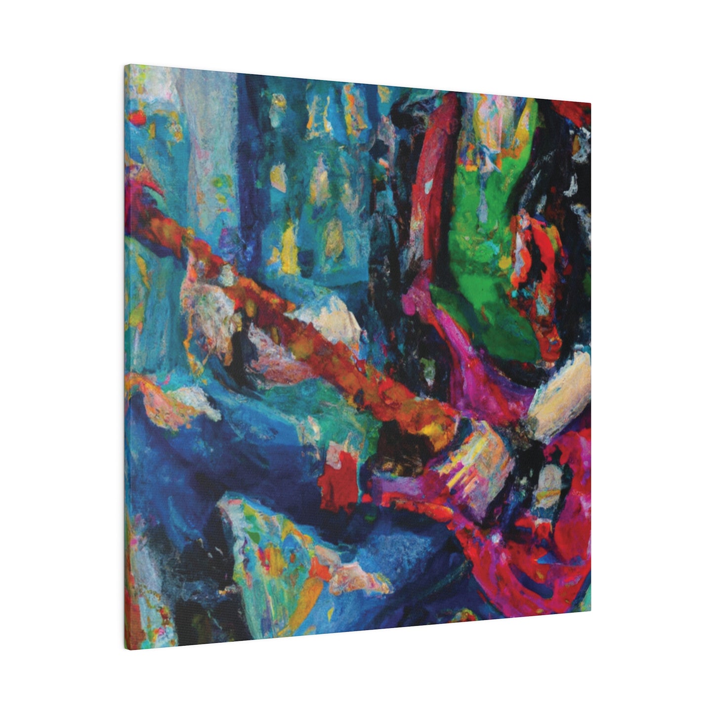 5937P - Rockstar Oil Painting Style Print | Poster | Home Decor | Wall Art | Music Art | Canvas