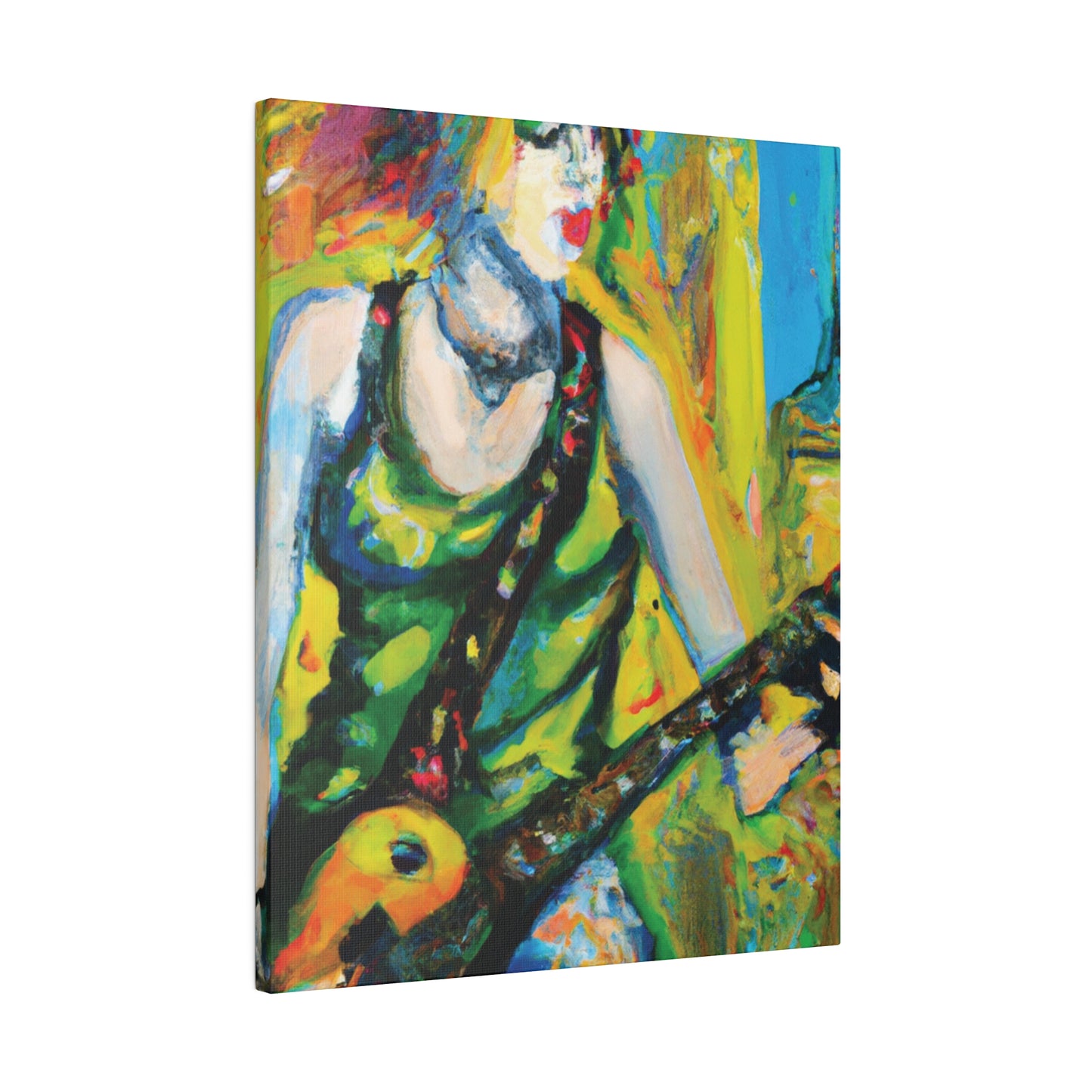 4713C - Rockstar Oil Painting Style Print | Poster | Home Decor | Wall Art | Music Art | Canvas