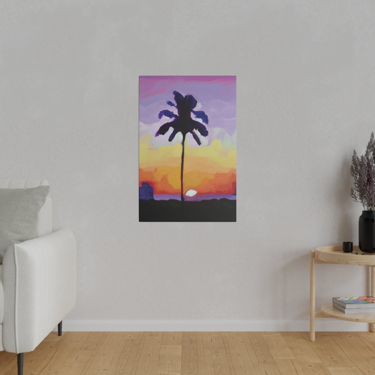 8495G - Miami Beach Sunset Painting Print | Miami | Beach | Sunset | Poster | Home Decor | Wall Art | Canvas