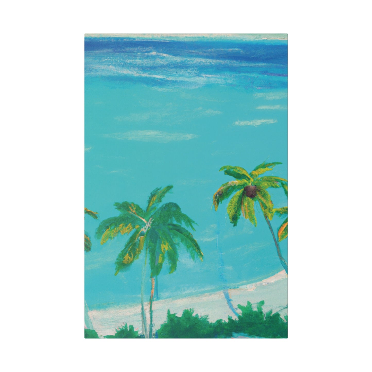 7383L - Bahamas Ocean Painting Print | Bahamas | Ocean | Beach | Poster | Home Decor | Wall Art | Canvas