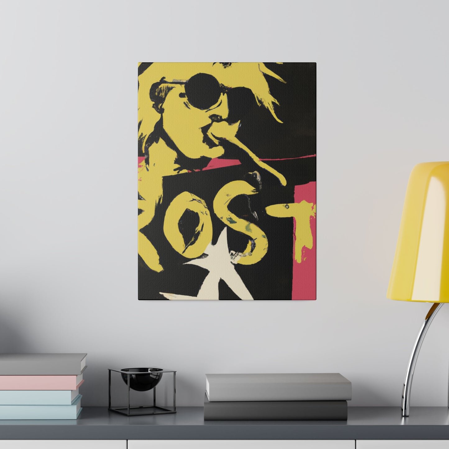 9134S - Rockstar Painting Print | Face | Abstract | Poster | Home Decor | Wall Art | Music Art | Canvas