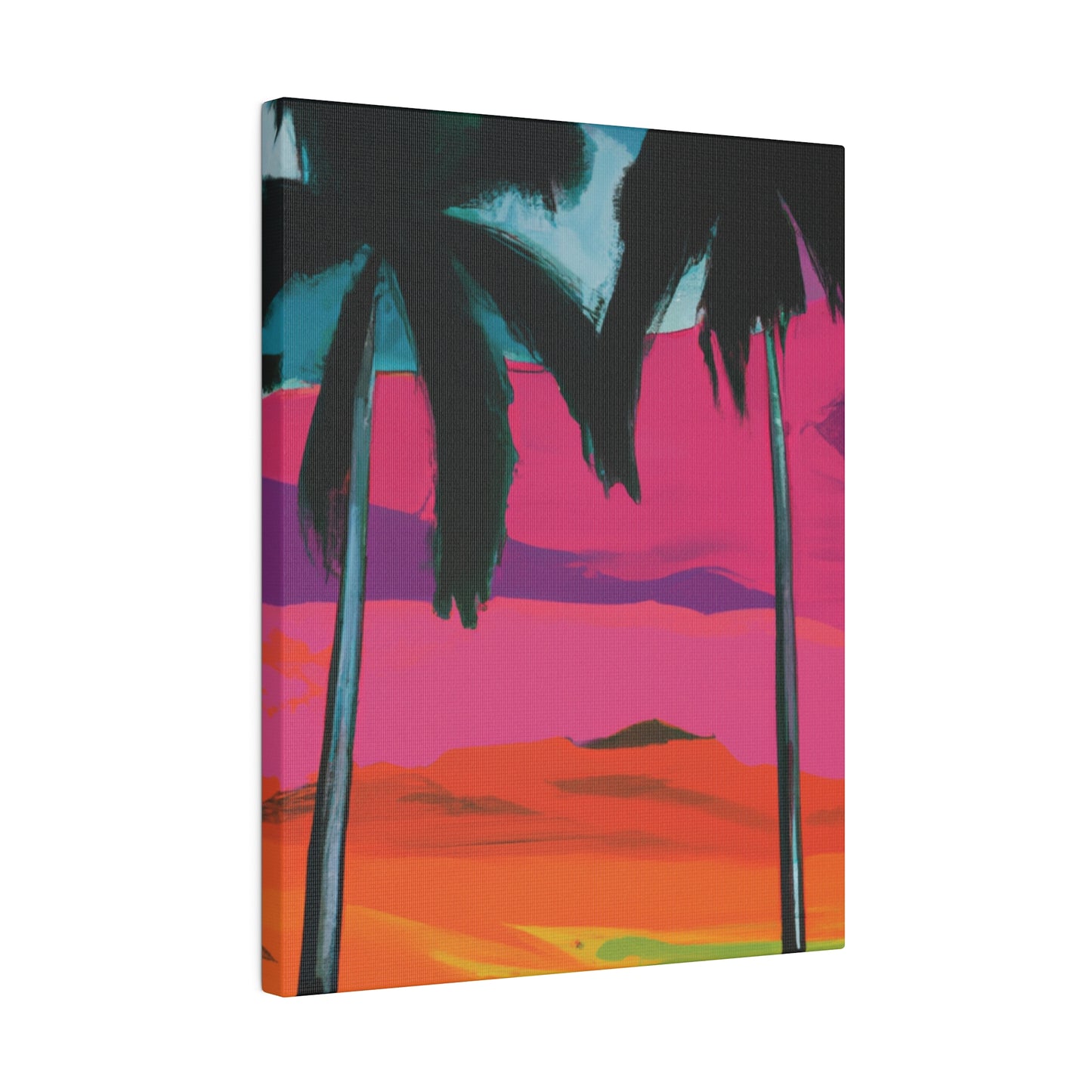 9027A - Miami Beach Sunset Painting Print | Miami | Beach | Sunset | Poster | Home Decor | Wall Art | Canvas