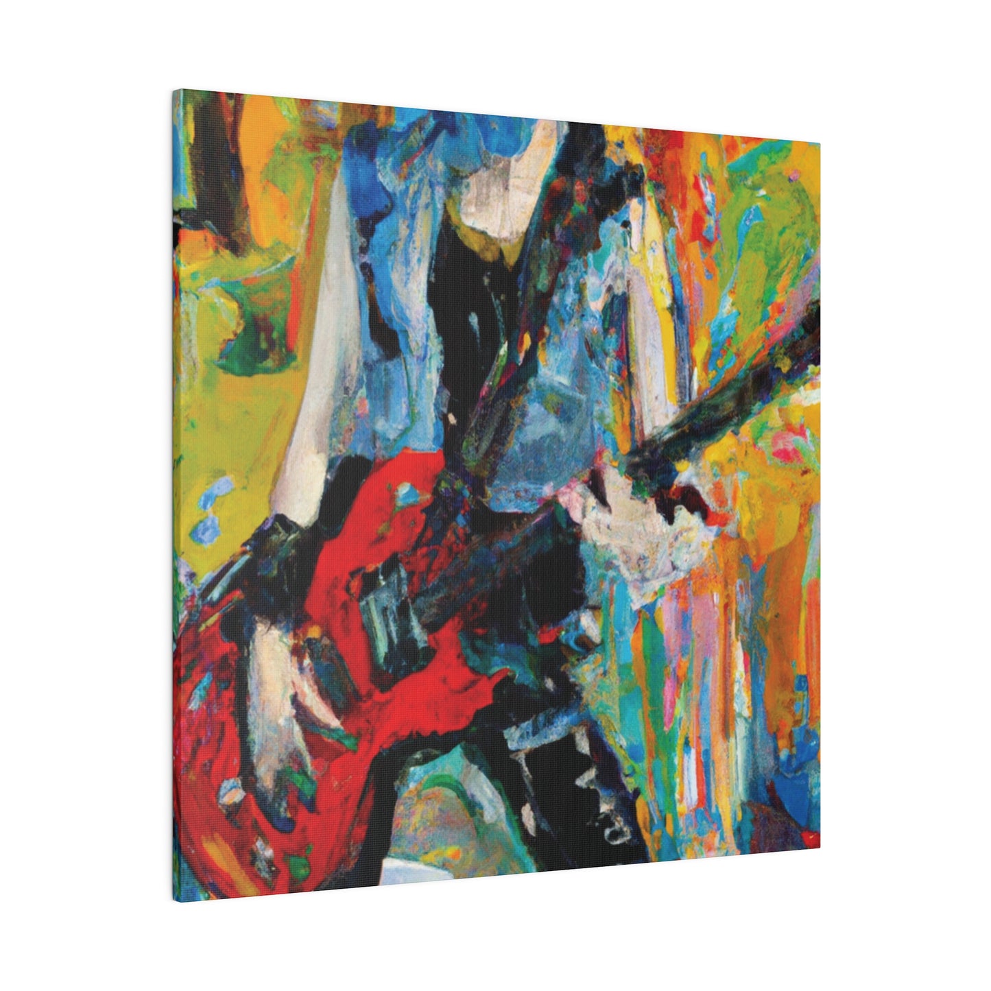 4721P - Rockstar Oil Painting Style Print | Poster | Home Decor | Wall Art | Music Art | Canvas
