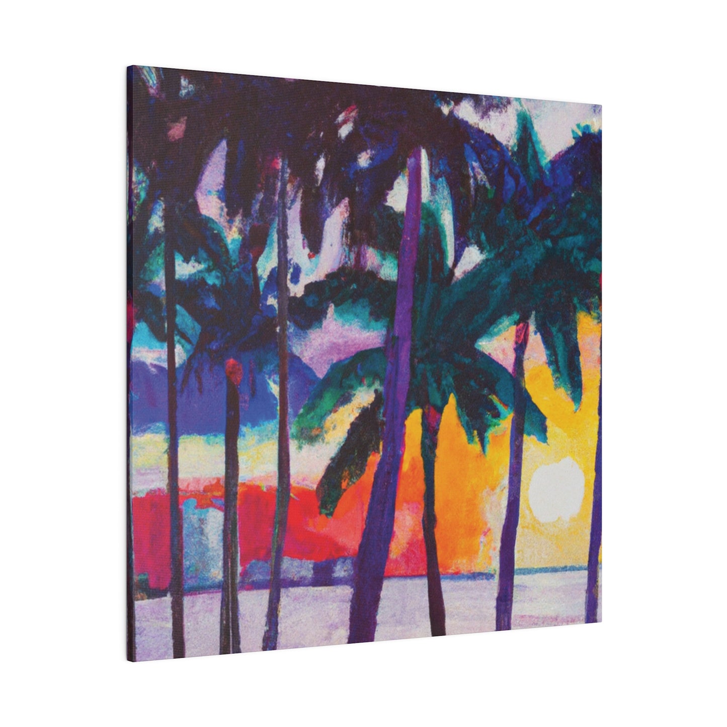 3259X - Miami Beach Sunset Painting Print | Miami | Beach | Sunset | Poster | Home Decor | Wall Art | Canvas