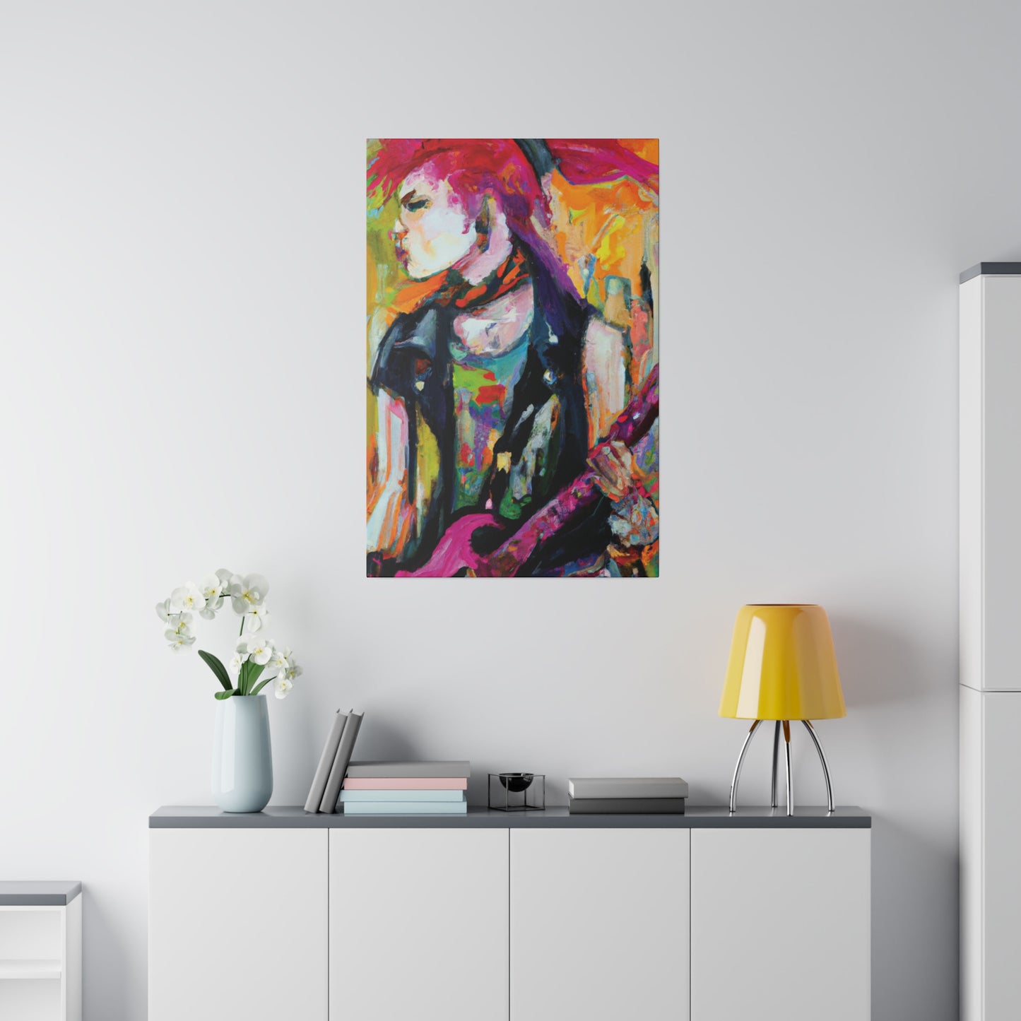 1138X - Rockstar Oil Painting Style Print | Poster | Home Decor | Wall Art | Music Art | Canvas