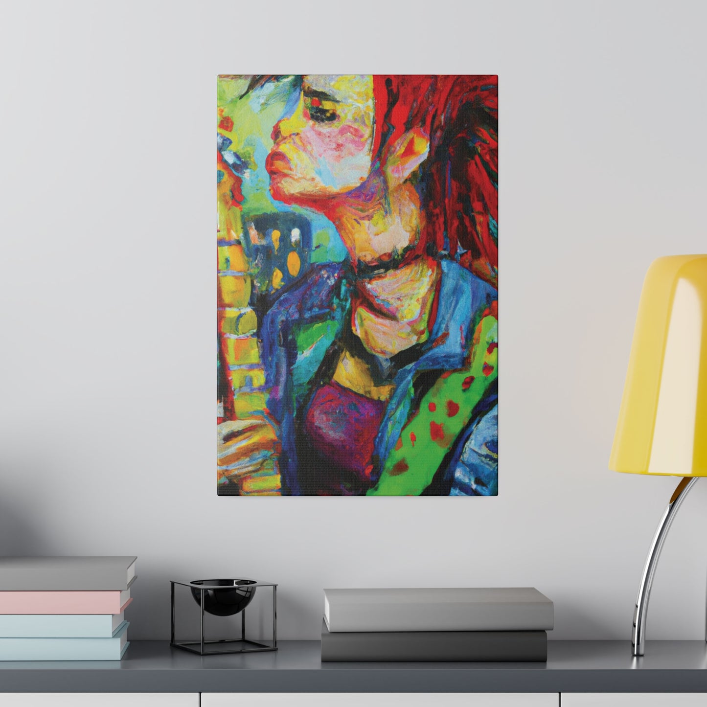 4898X - Rockstar Oil Painting Style Print | Poster | Home Decor | Wall Art | Music Art | Canvas