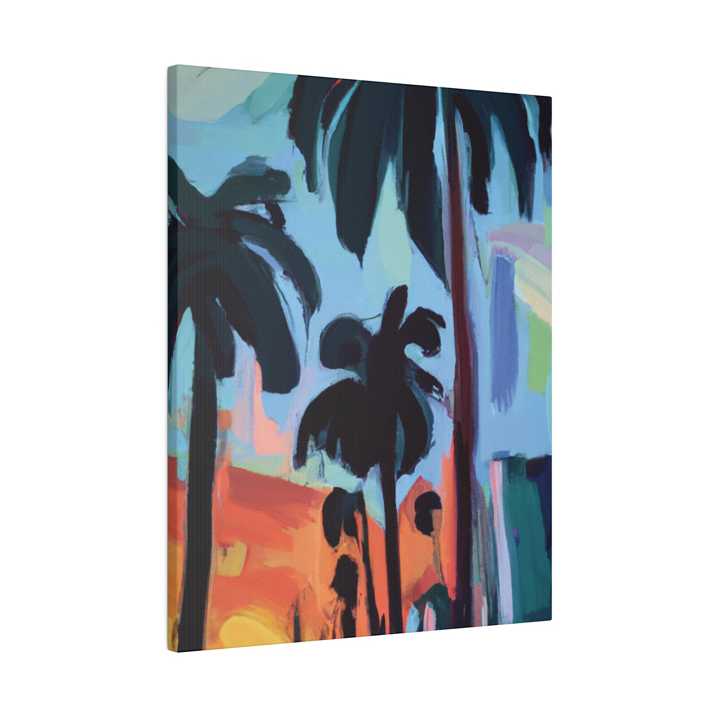 3524Z - Miami Beach Sunset Painting Print | Miami | Beach | Sunset | Poster | Home Decor | Wall Art | Canvas