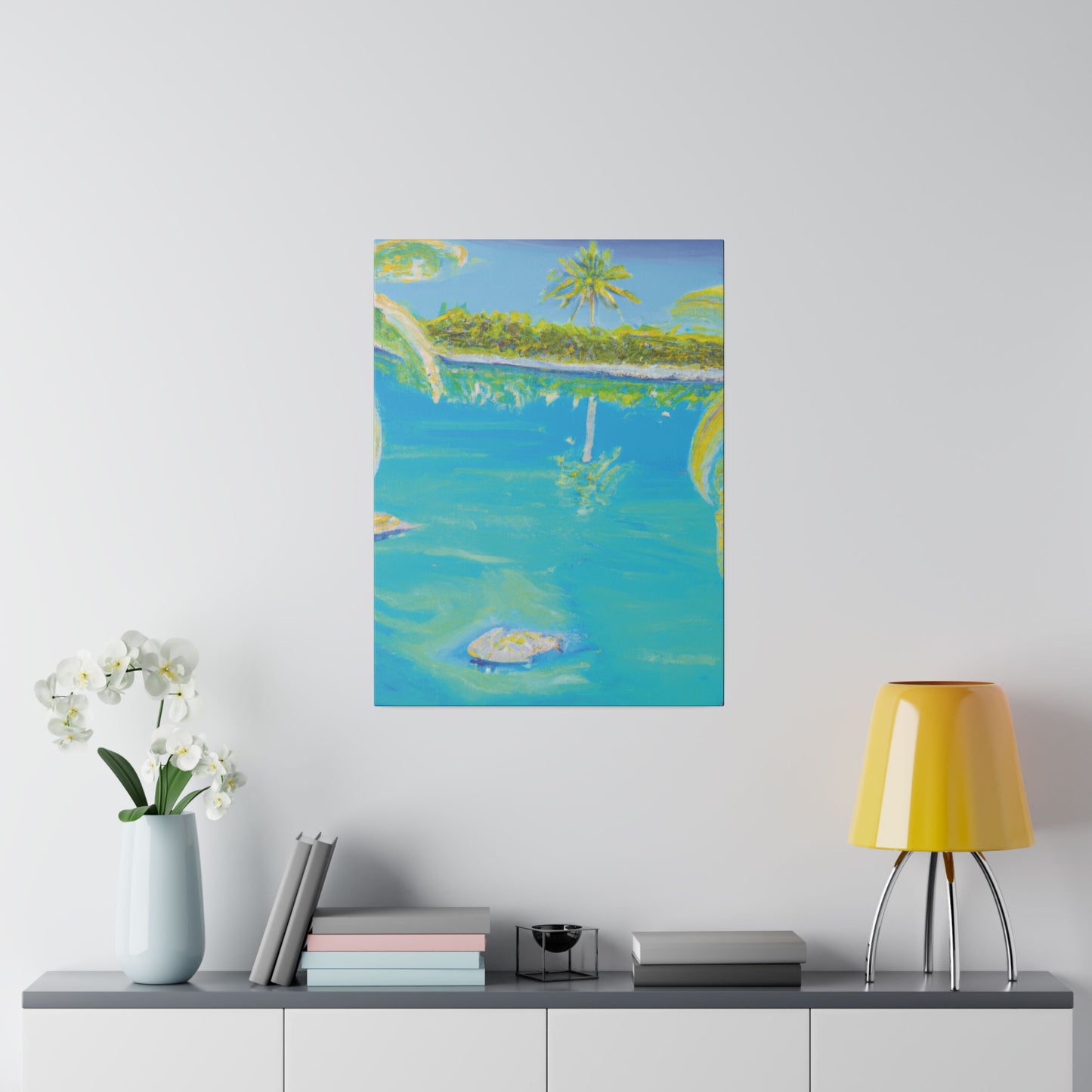 9546V - Bahamas Ocean Painting Print | Bahamas | Ocean | Beach | Poster | Home Decor | Wall Art | Canvas