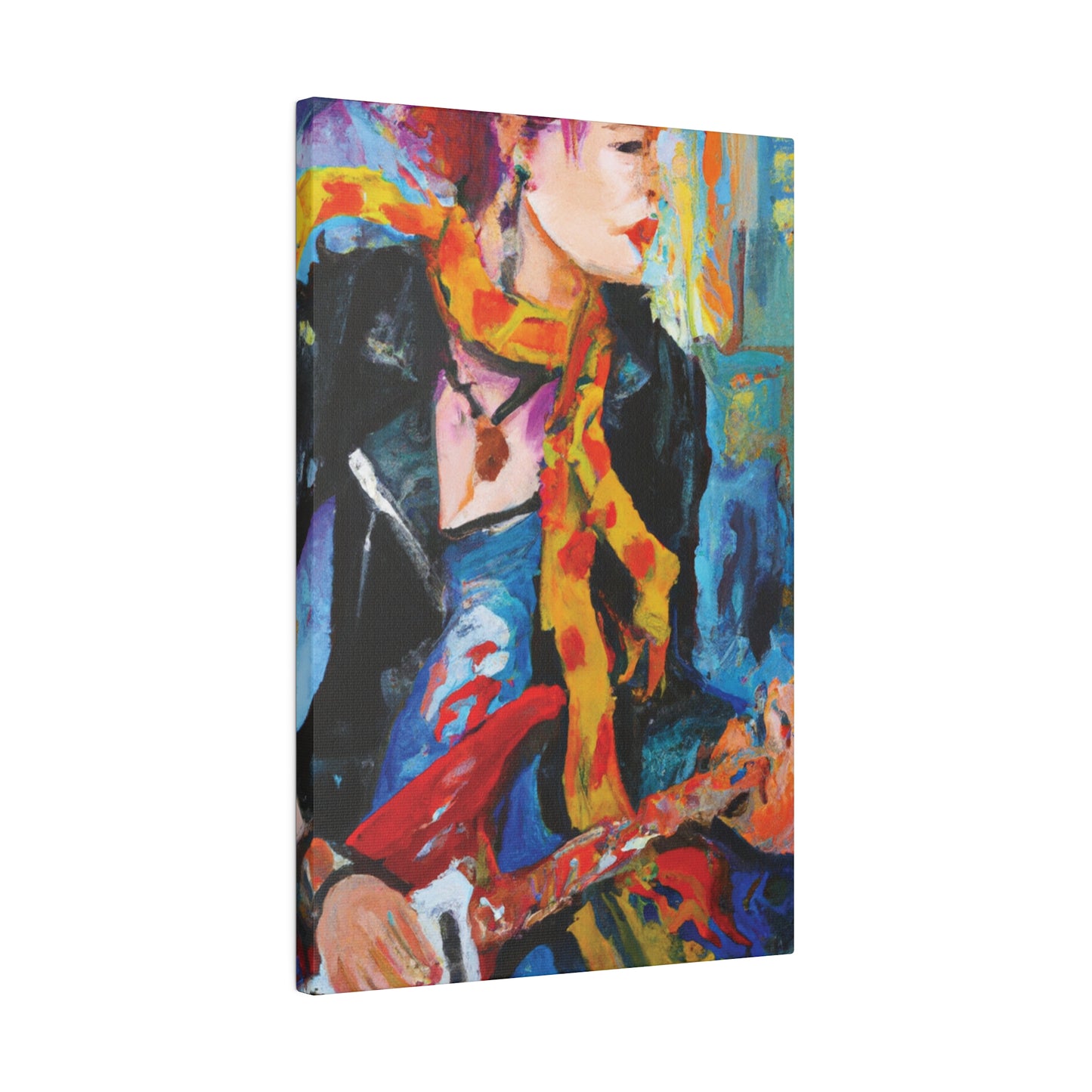 6234X - Rockstar Oil Painting Style Print | Poster | Home Decor | Wall Art | Music Art | Canvas