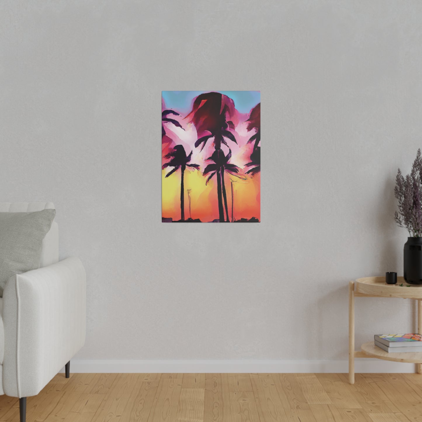 4536X - Miami Beach Sunset Painting Print | Miami | Beach | Sunset | Poster | Home Decor | Wall Art | Canvas