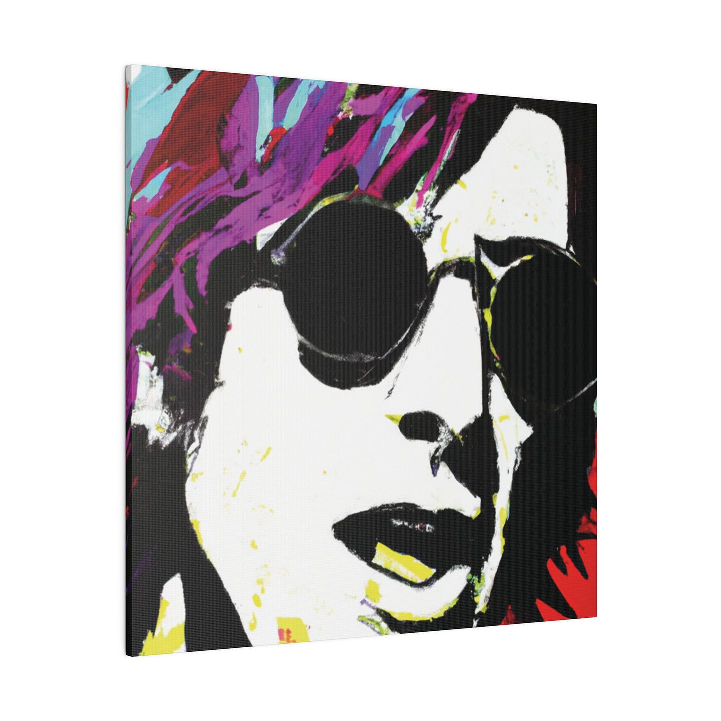 9436F - Rockstar Painting Print | Face | Abstract | Poster | Home Decor | Wall Art | Music Art | Canvas