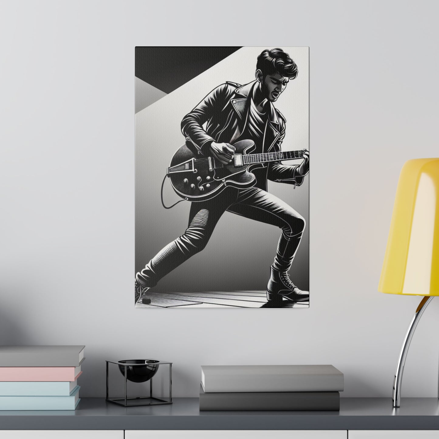 5672Q - music art work, rockstar gifts, musician gift ideas, guitar art work, guitar artwork, guitar wall art canvas, playing guitar, decor