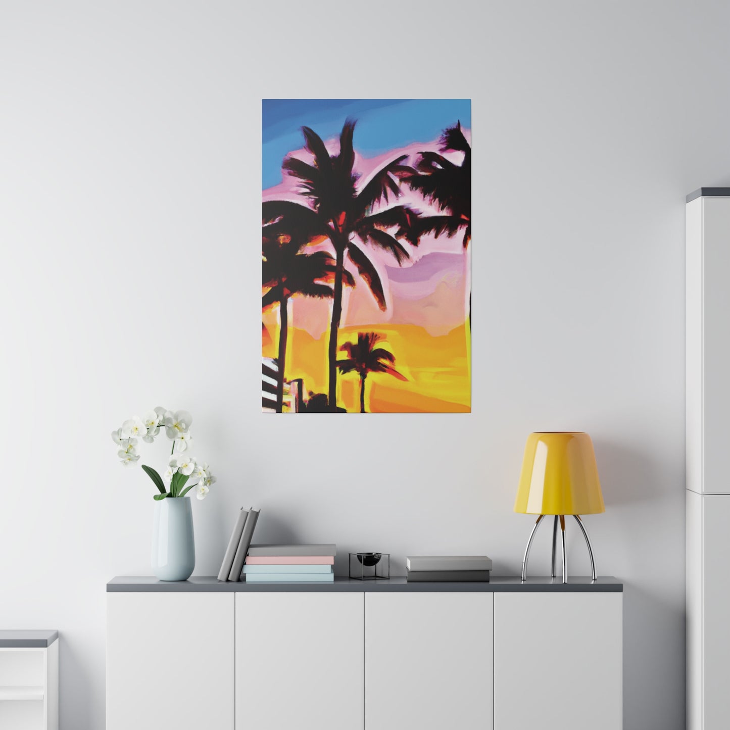 742X - Miami Beach Sunset Painting Print | Miami | Beach | Sunset | Poster | Home Decor | Wall Art | Canvas