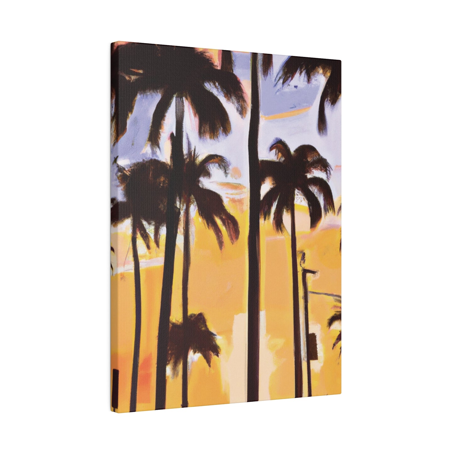 8392O - Miami Beach Sunset Painting Print | Miami | Beach | Sunset | Poster | Home Decor | Wall Art | Canvas