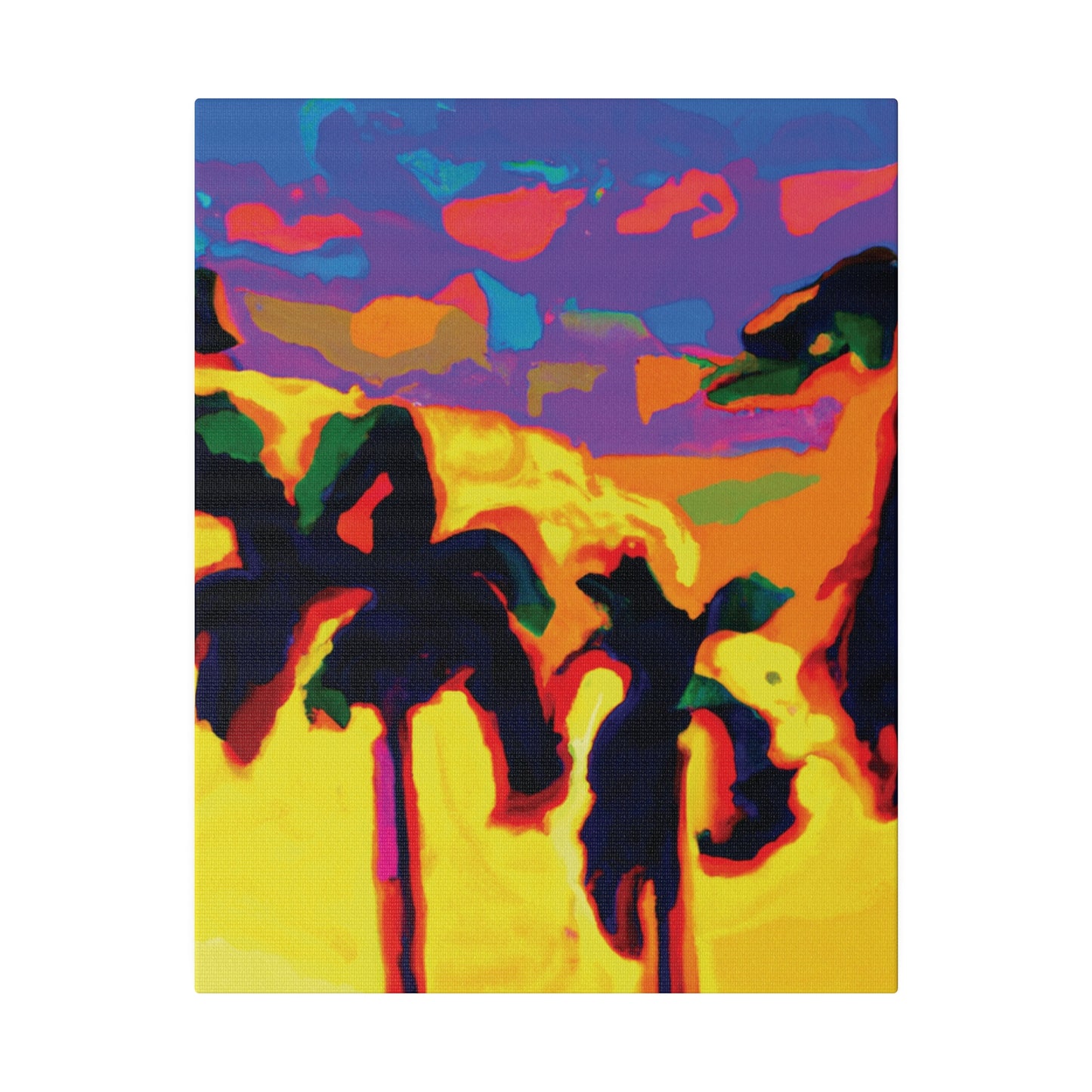 7121s - Miami Beach Sunset Painting Print | Miami | Beach | Sunset | Poster | Home Decor | Wall Art | Canvas