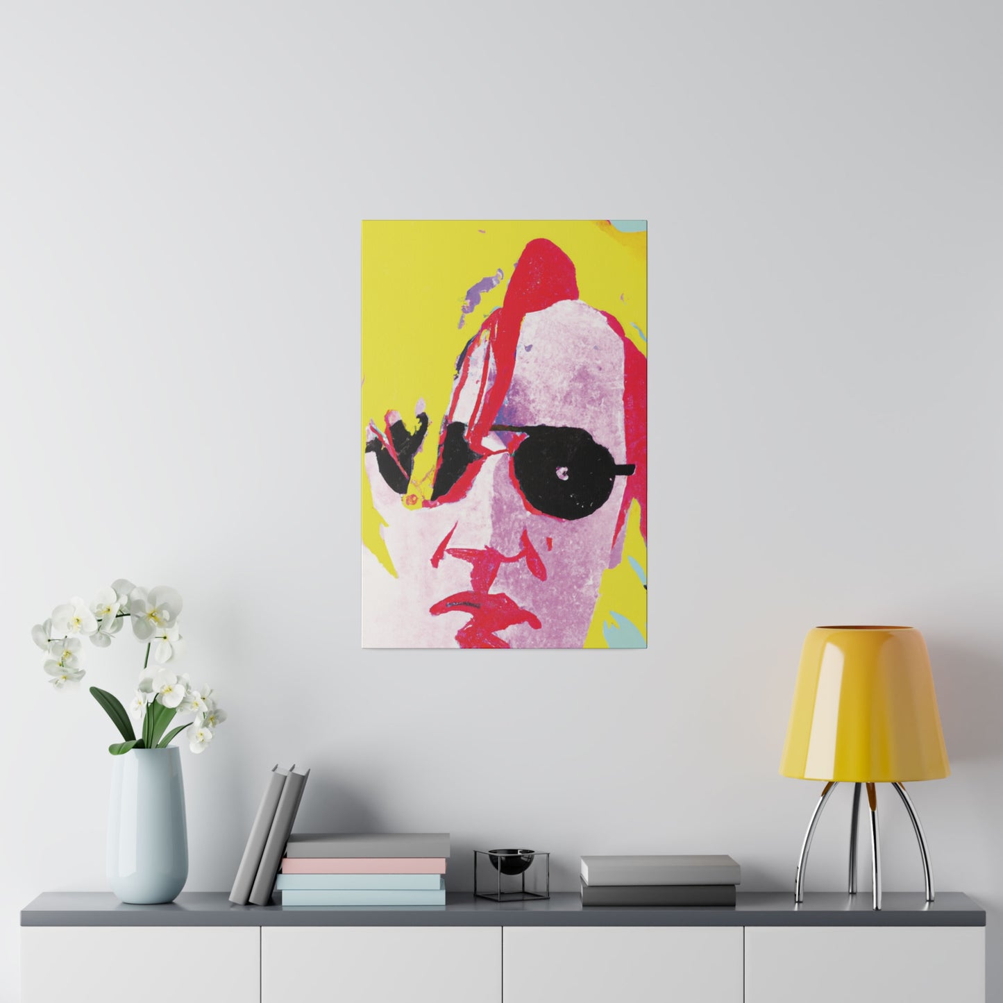 5921U - Rockstar Painting Print | Face | Abstract | Poster | Home Decor | Wall Art | Music Art | Canvas