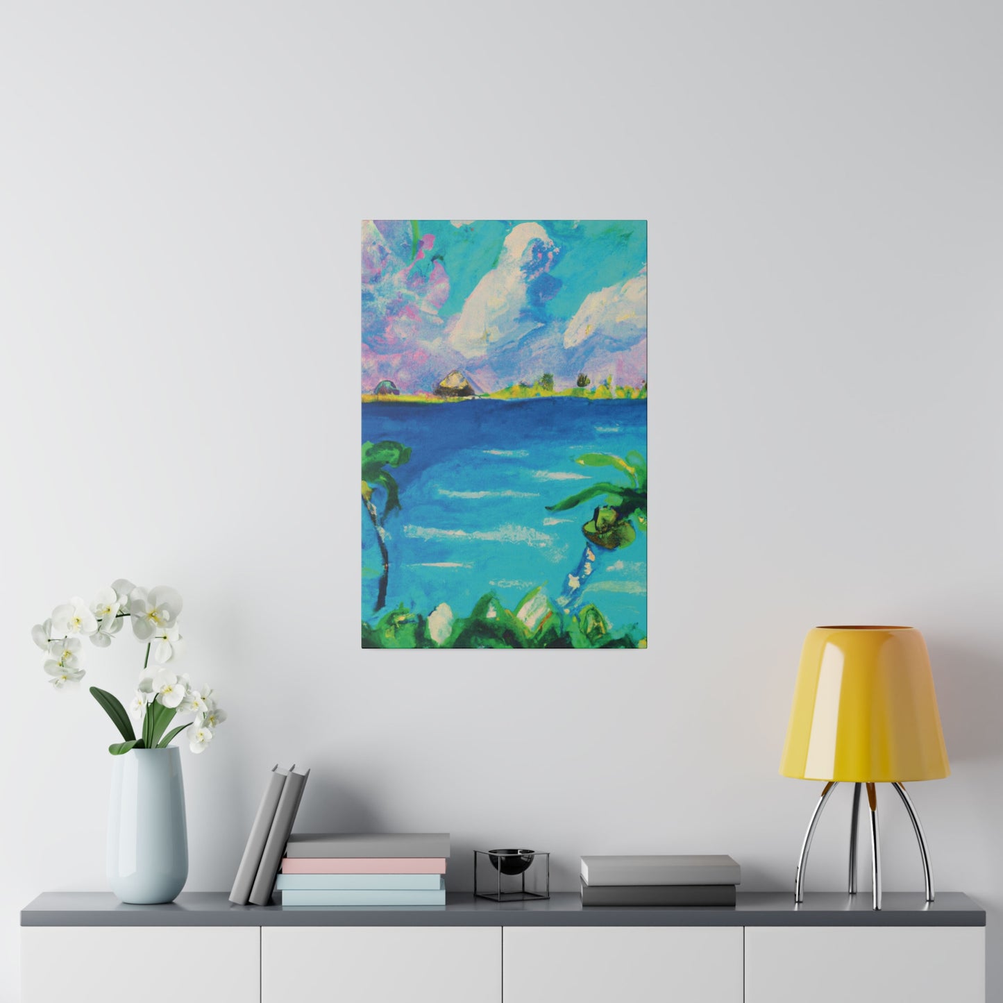 5634K - Bahamas Ocean Painting Print | Bahamas | Ocean | Beach | Poster | Home Decor | Wall Art | Canvas