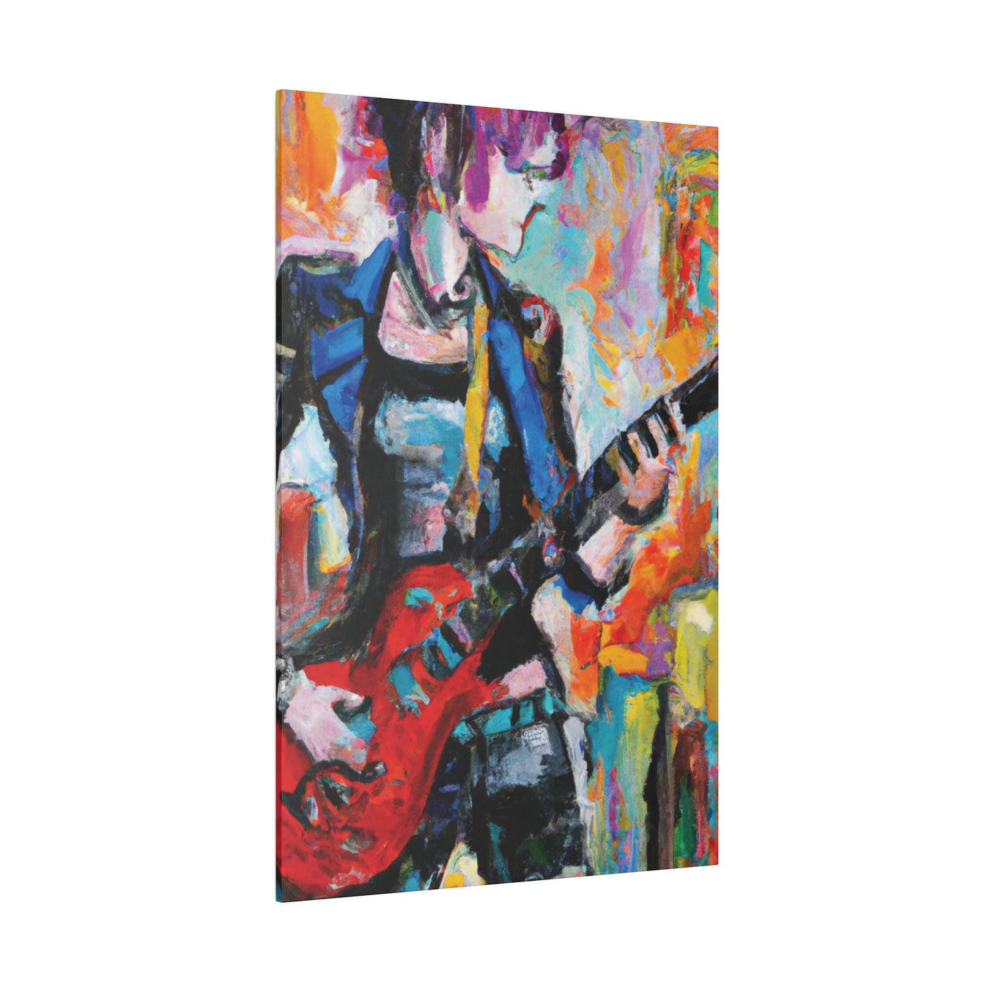 3278V - Rockstar Oil Painting Style Print | Poster | Home Decor | Wall Art | Music Art | Canvas