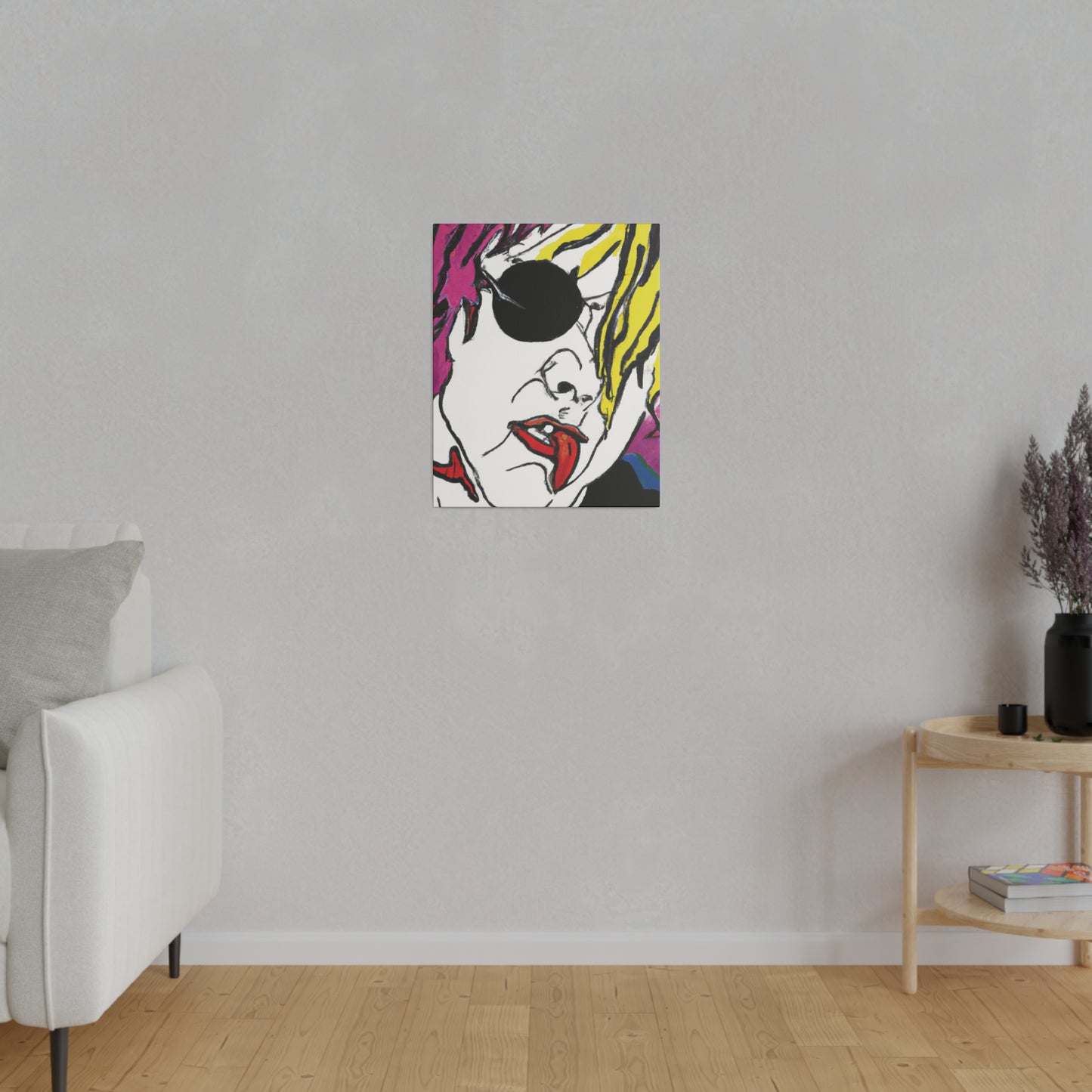 4249K - Rockstar Painting Print | Face | Abstract | Poster | Home Decor | Wall Art | Music Art | Canvas