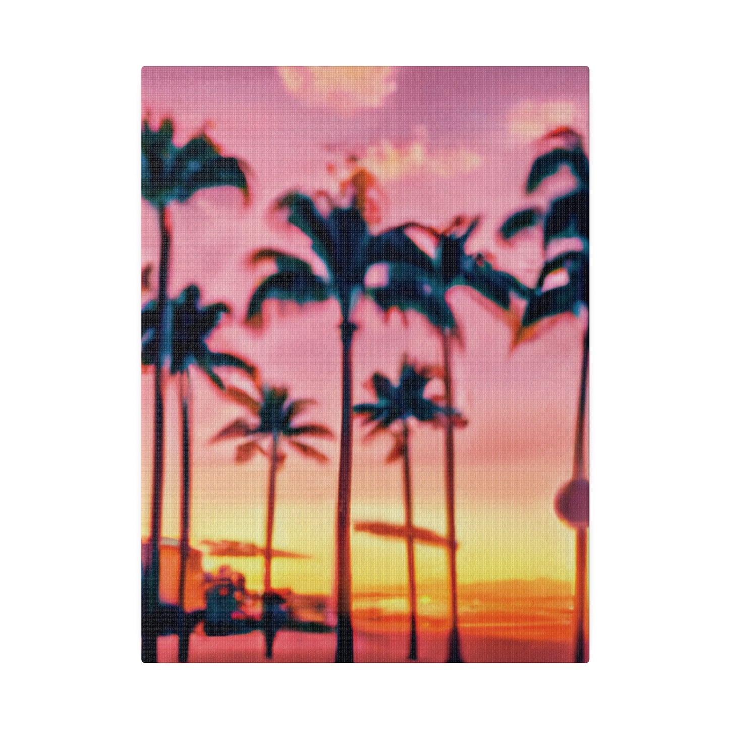 8183G - Miami Beach Sunset Painting Print | Miami | Beach | Sunset | Poster | Home Decor | Wall Art | Canvas